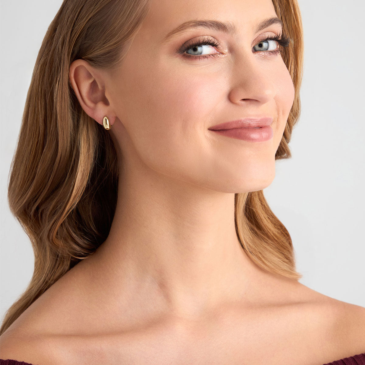 Kolczyki złote - owalne