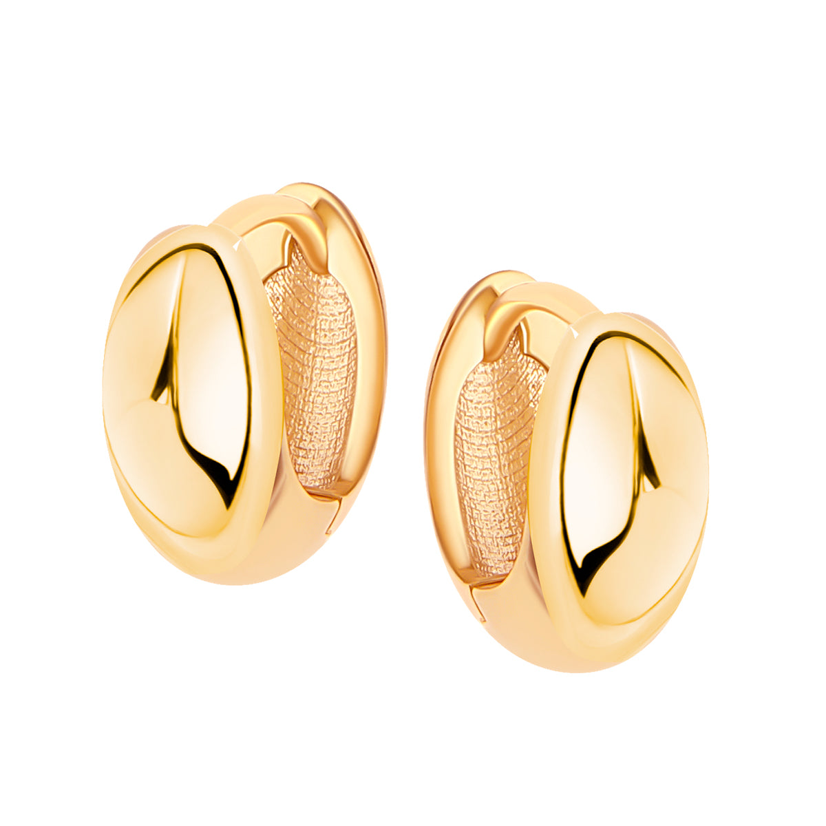 Kolczyki złote - owalne