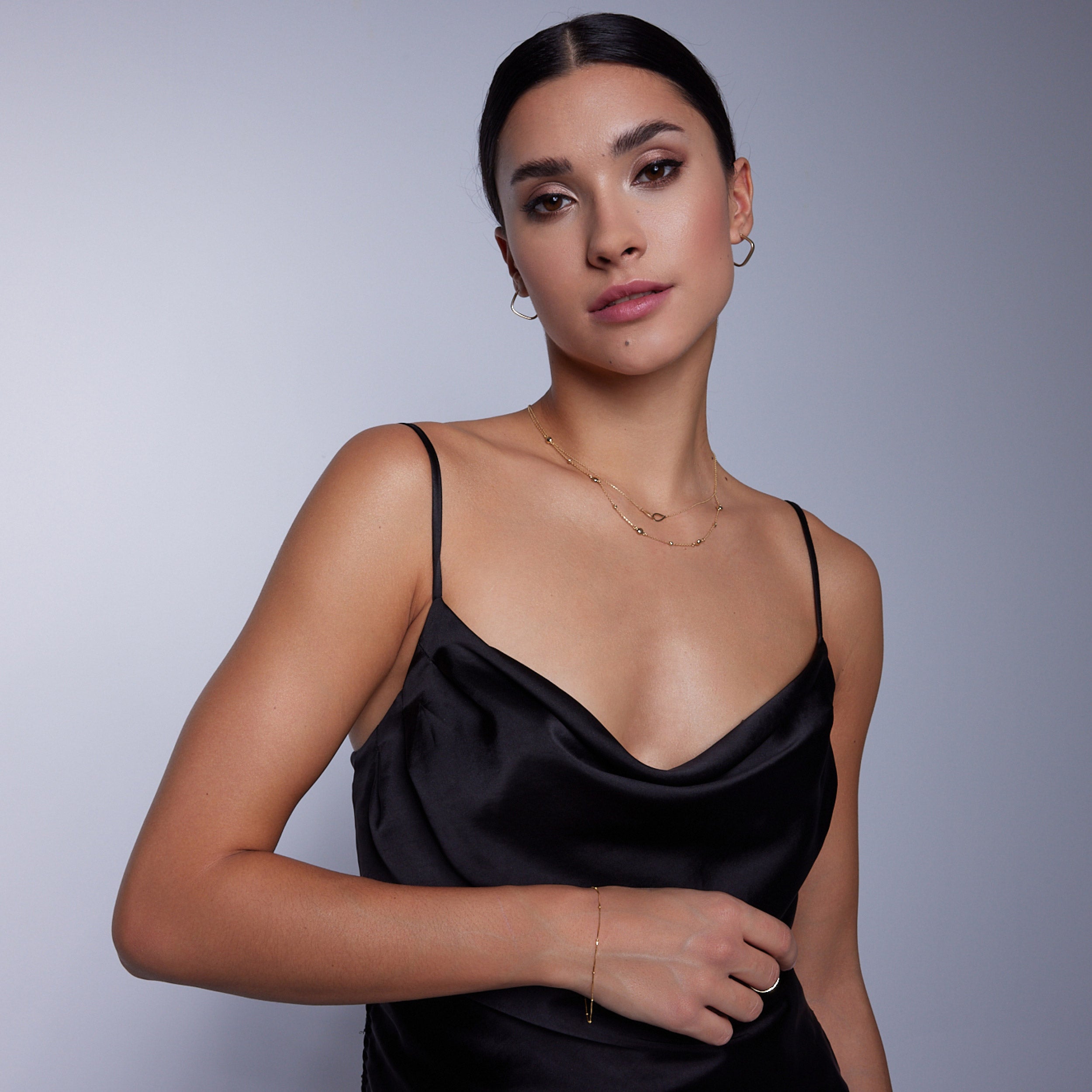 Kolczyki złote - koła - 585