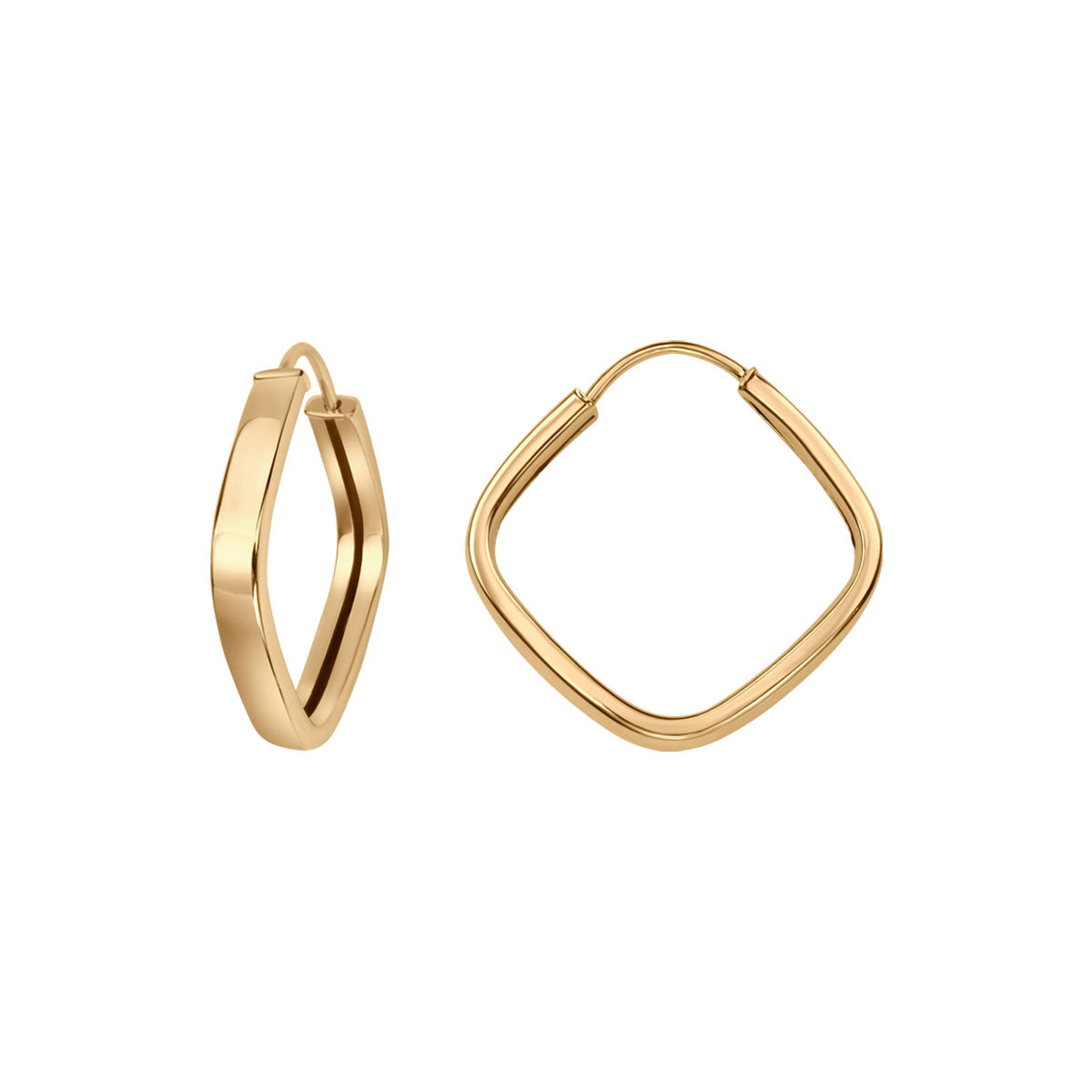 Kolczyki złote - koła - 585