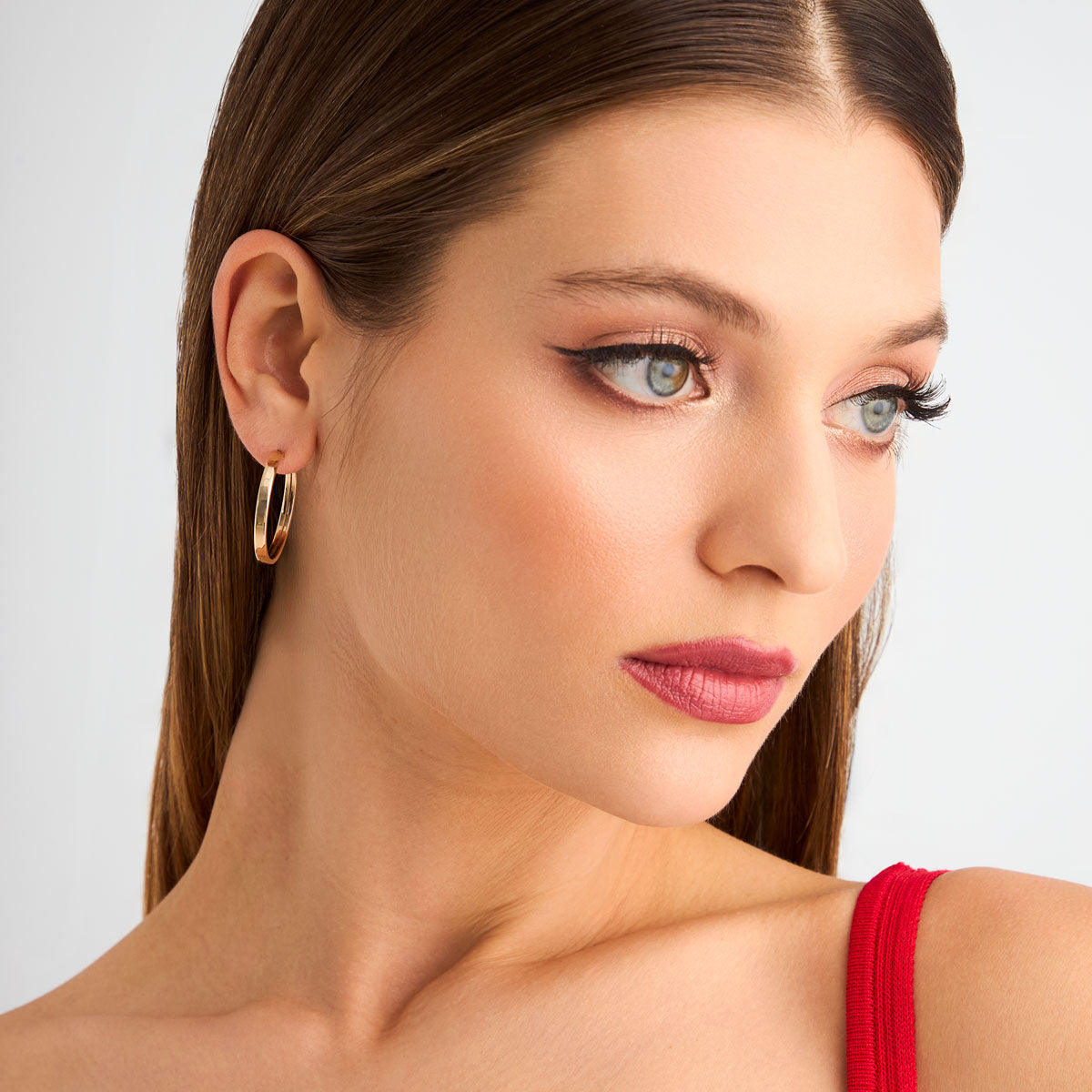 Kolczyki złote - koła - Verona