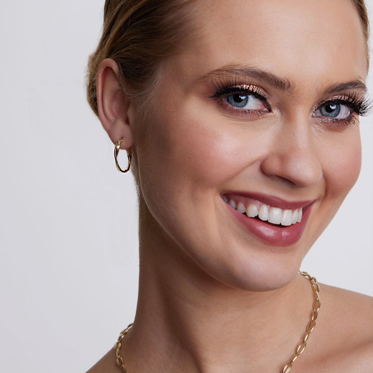 Kolczyki złote - koła