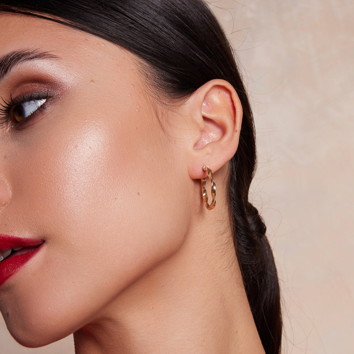 Kolczyki złote - koła