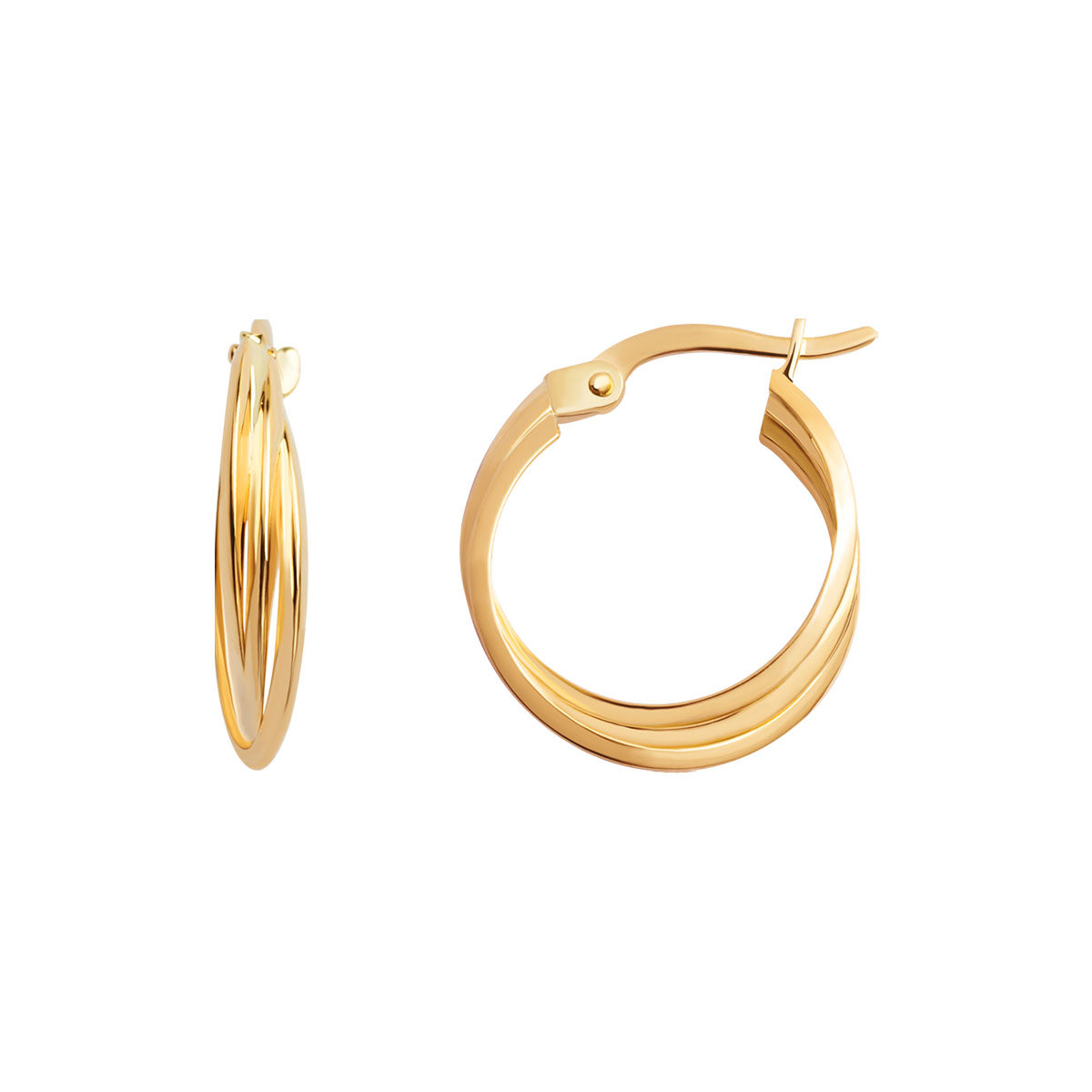 Kolczyki złote - koła