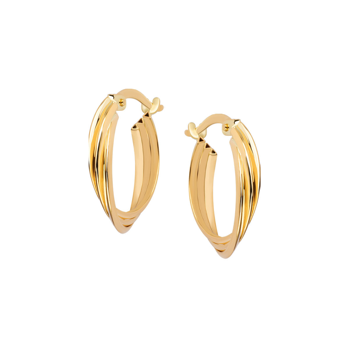 Kolczyki złote - koła