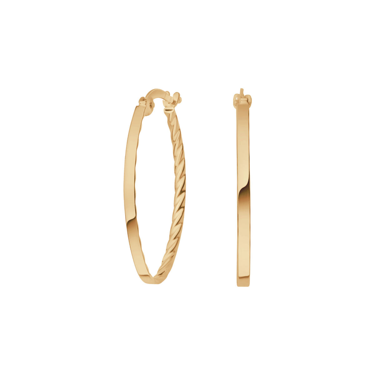 Kolczyki złote - koła