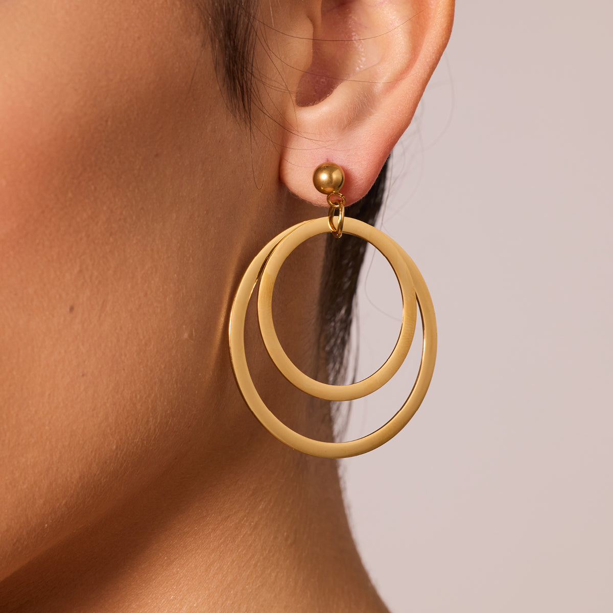 Kolczyki stalowe - koła