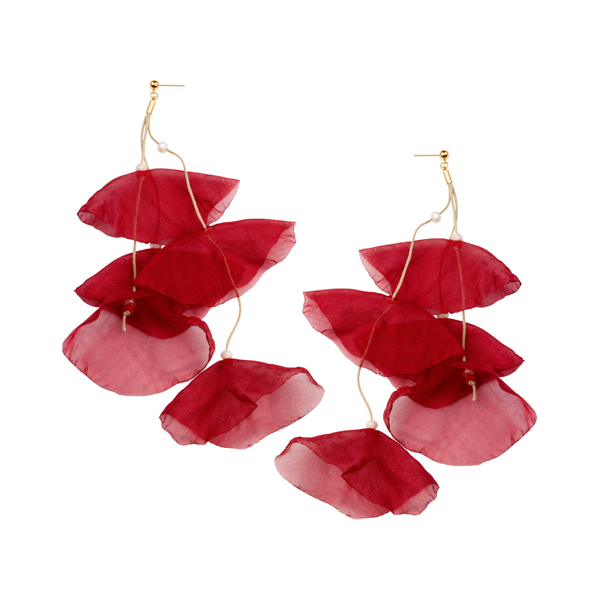 Kolczyki stalowe ze szkłem - Moderno