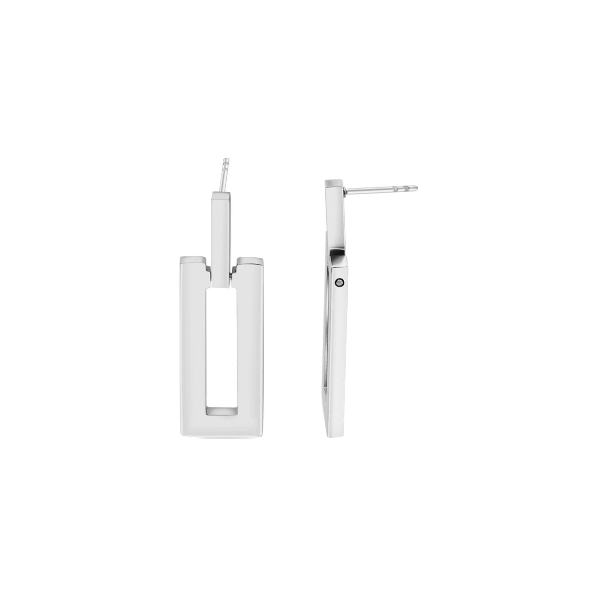 Kolczyki stalowe wiszące - Moderno