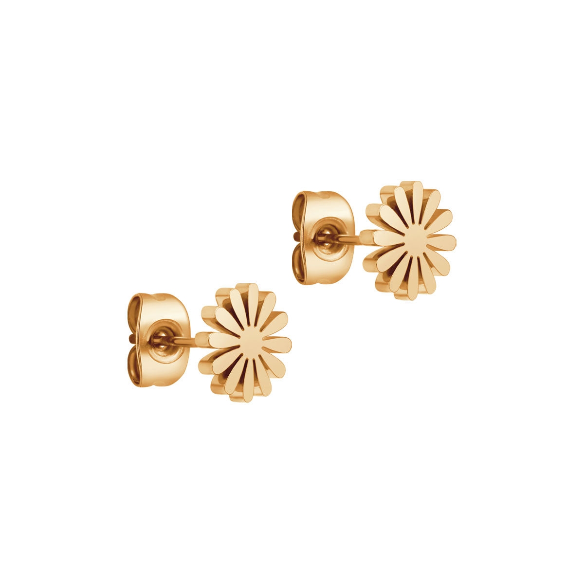 Kolczyki stalowe - kwiaty - Moderno