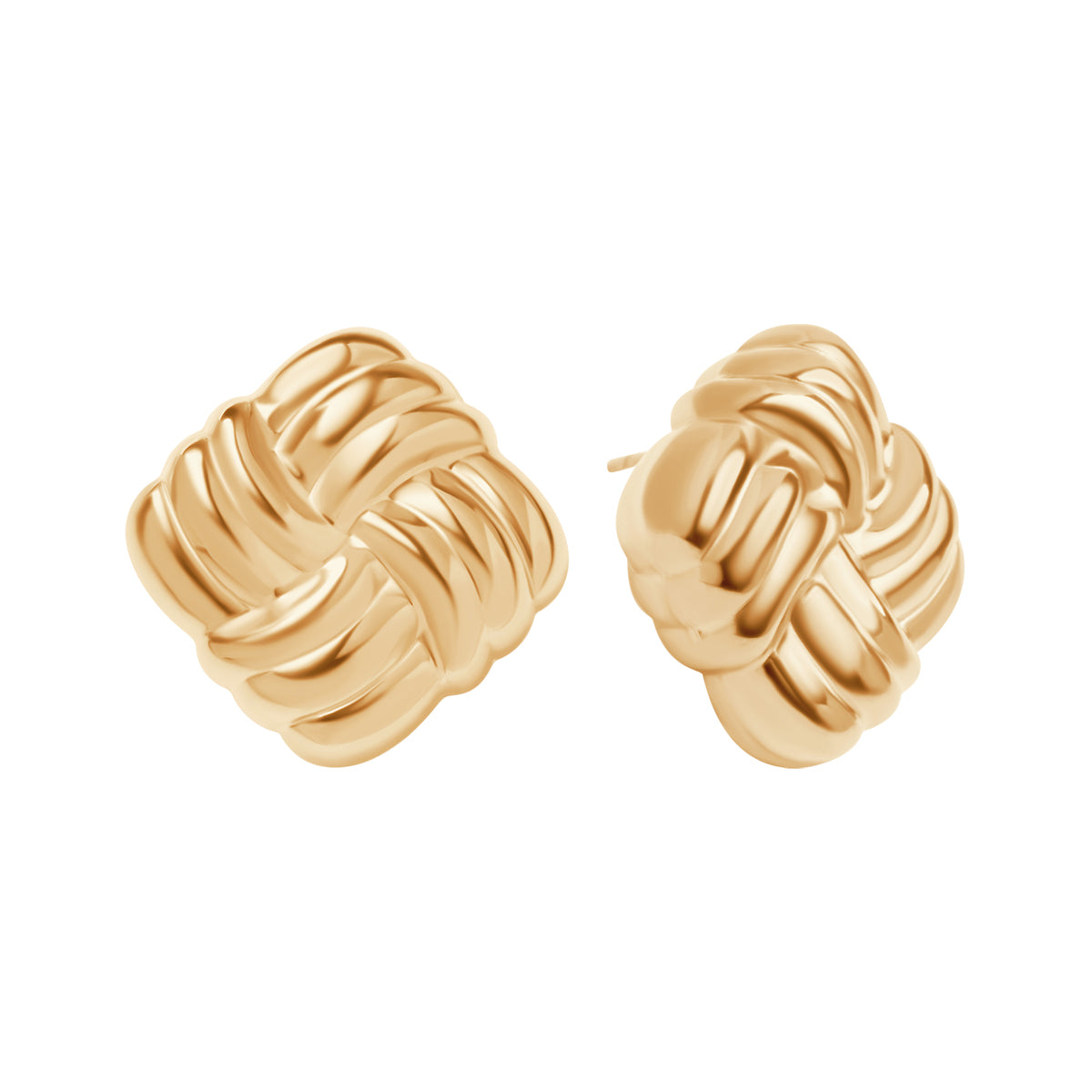 Kolczyki stalowe - przeplatane - Moderno