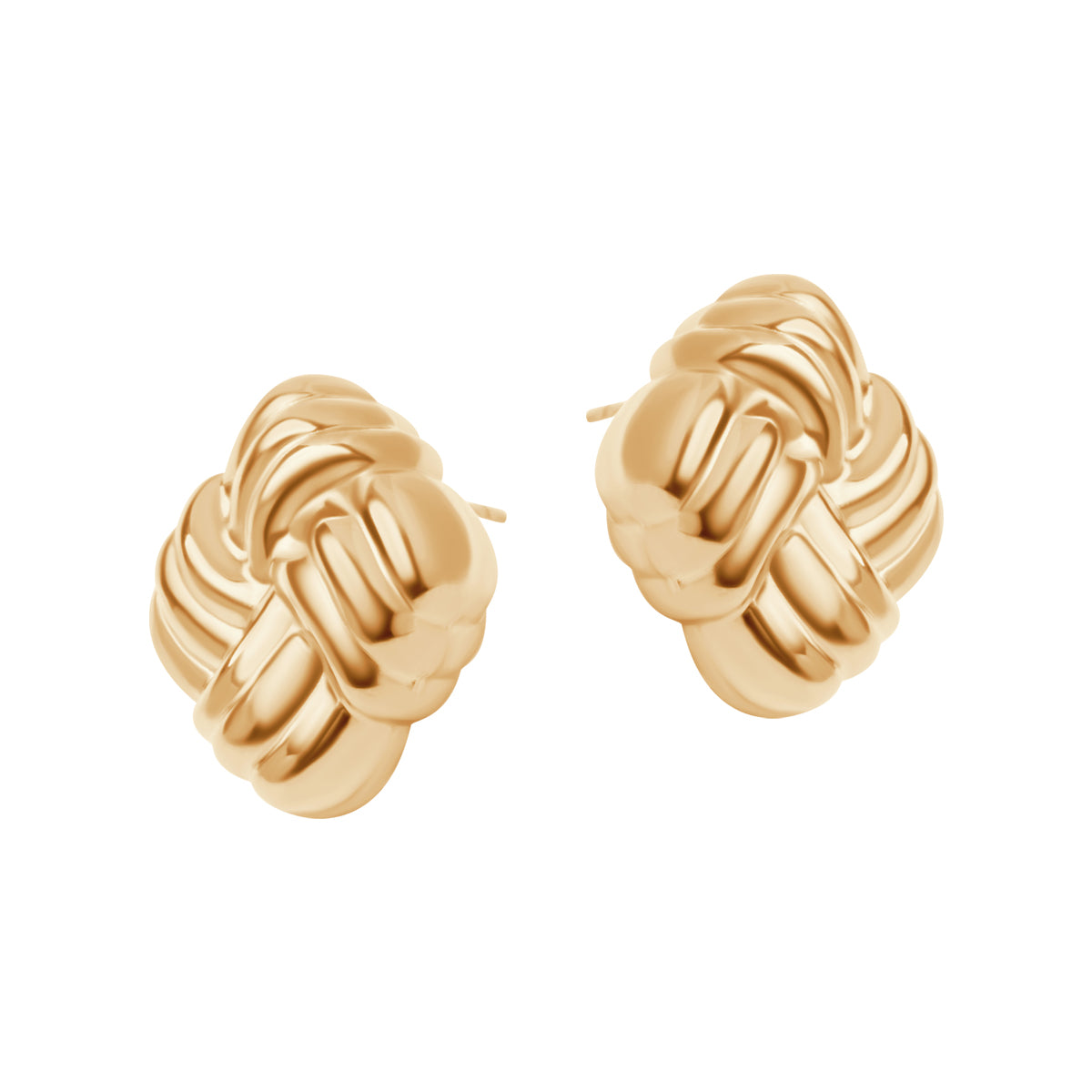 Kolczyki stalowe - przeplatane - Moderno