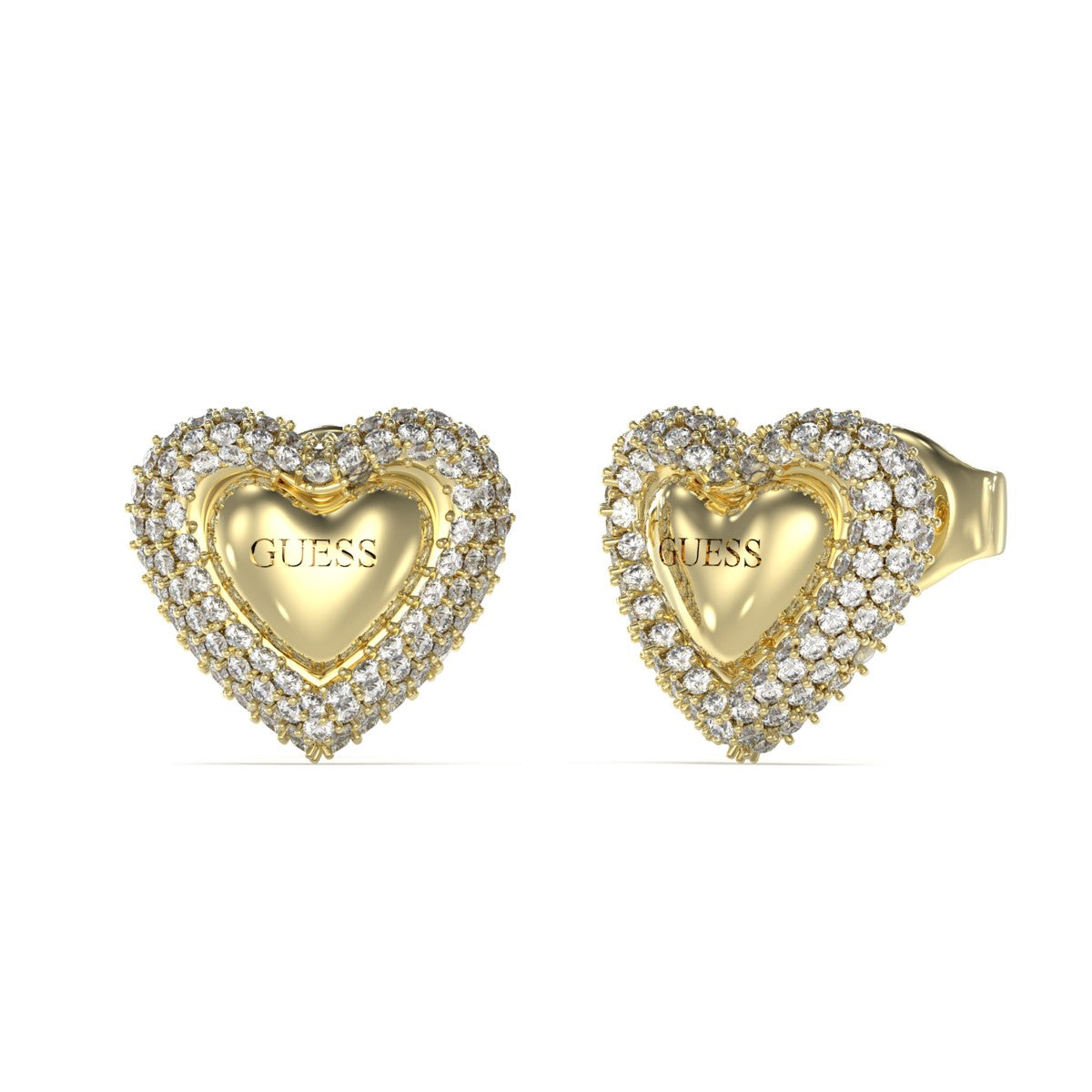 Kolczyki stalowe - serca - Guess Beloved