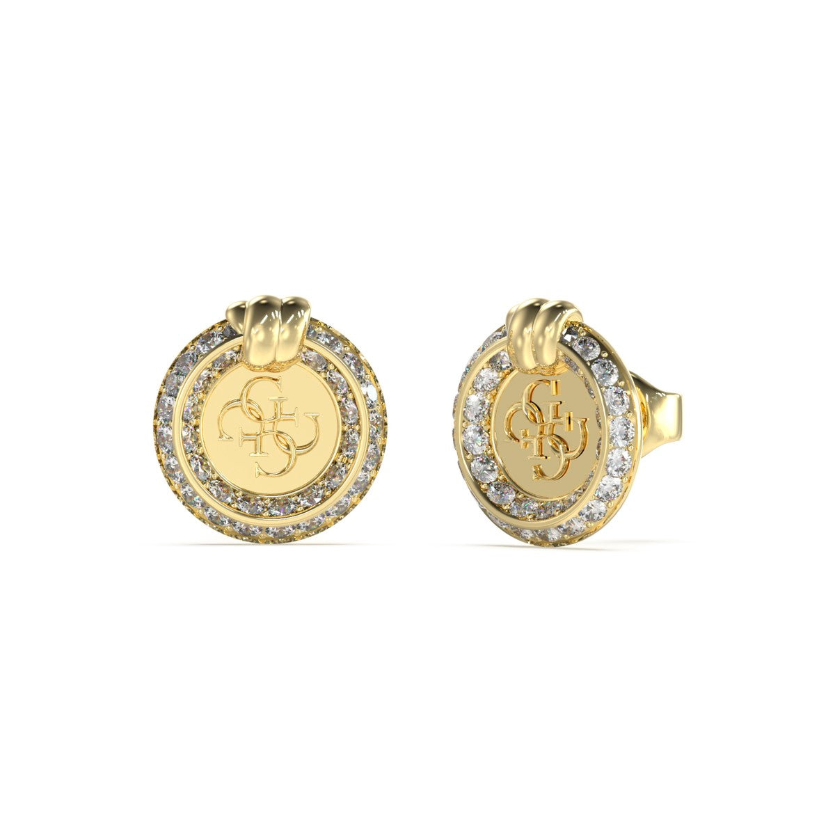 Kolczyki stalowe z cyrkoniami - Guess Falling In Love