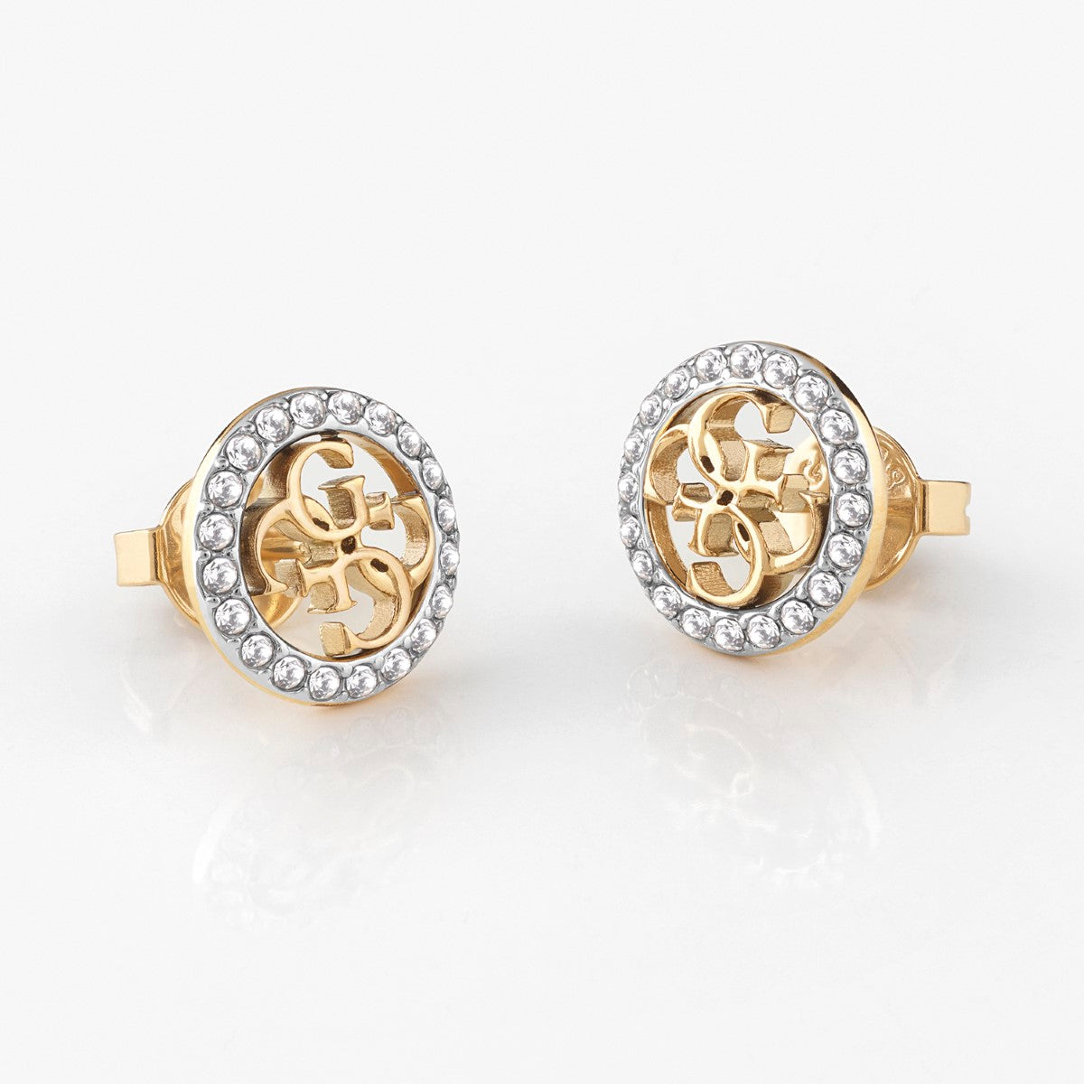 Kolczyki stalowe z cyrkoniami - Guess Live In 4G