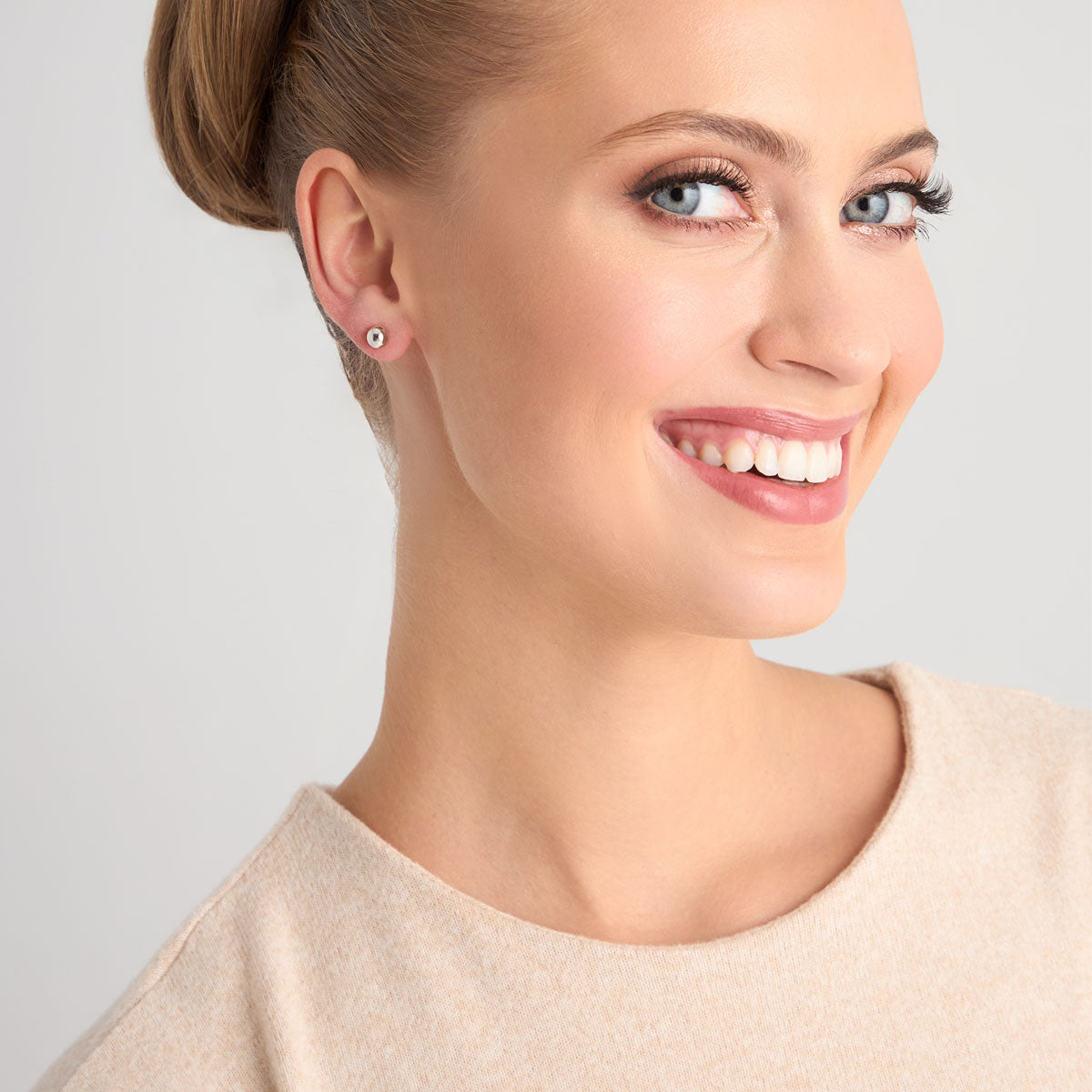 Kolczyki srebrne - kulki - Bambini