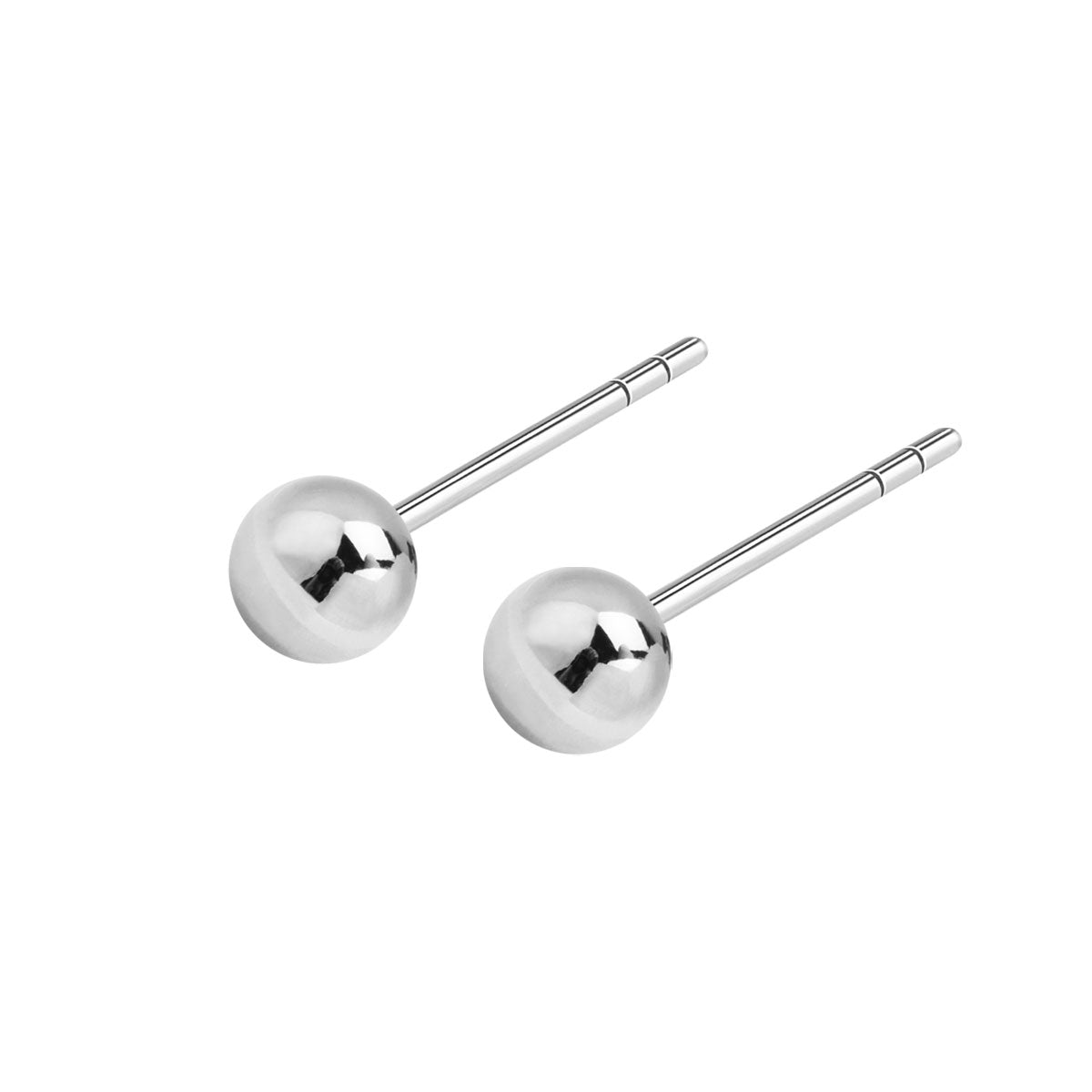 Kolczyki srebrne - kulki - Bambini