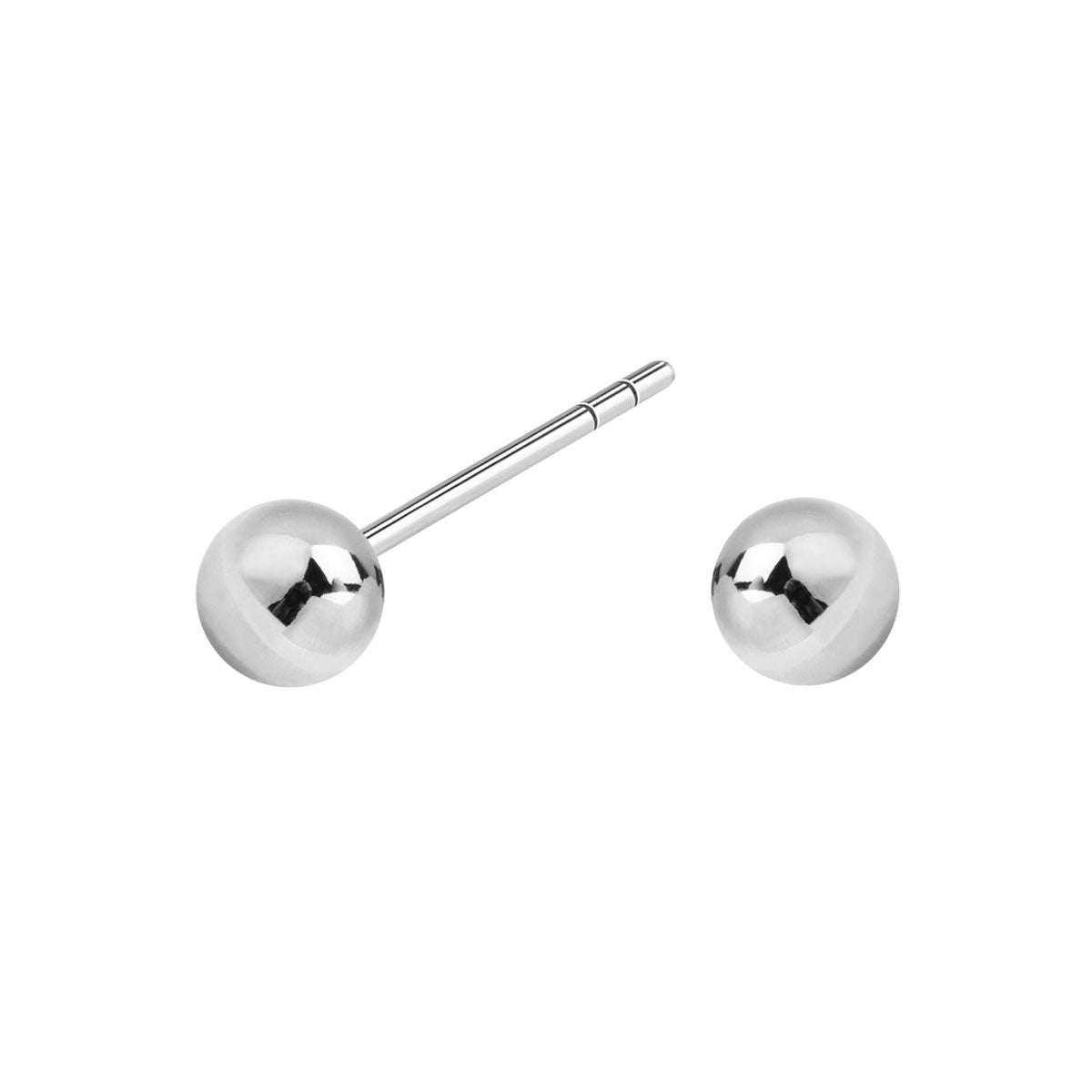 Kolczyki srebrne - kulki - Bambini