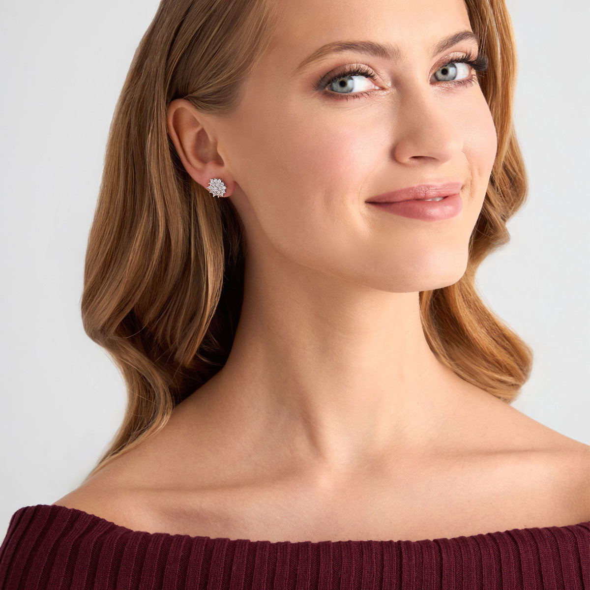 Kolczyki srebrne z cyrkoniami - Verona