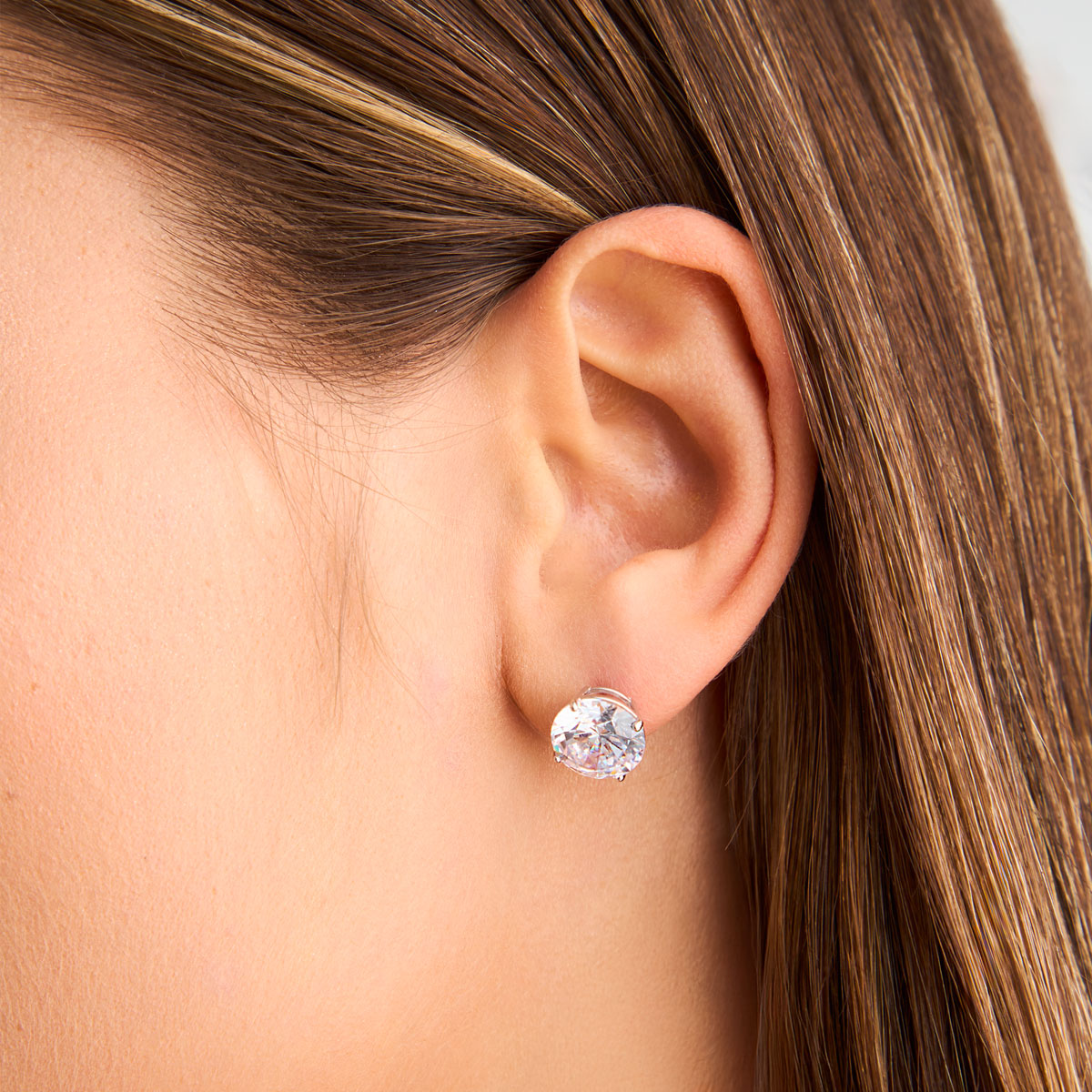 Kolczyki srebrne z cyrkoniami