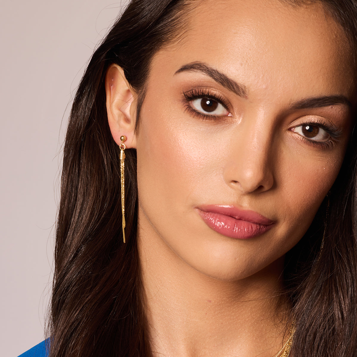 Kolczyki srebrne pozłacane - Verona