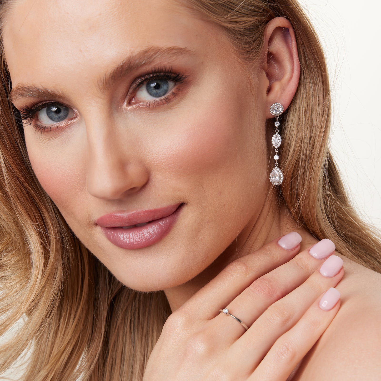 Kolczyki srebrne z cyrkoniami - Evento - Verona