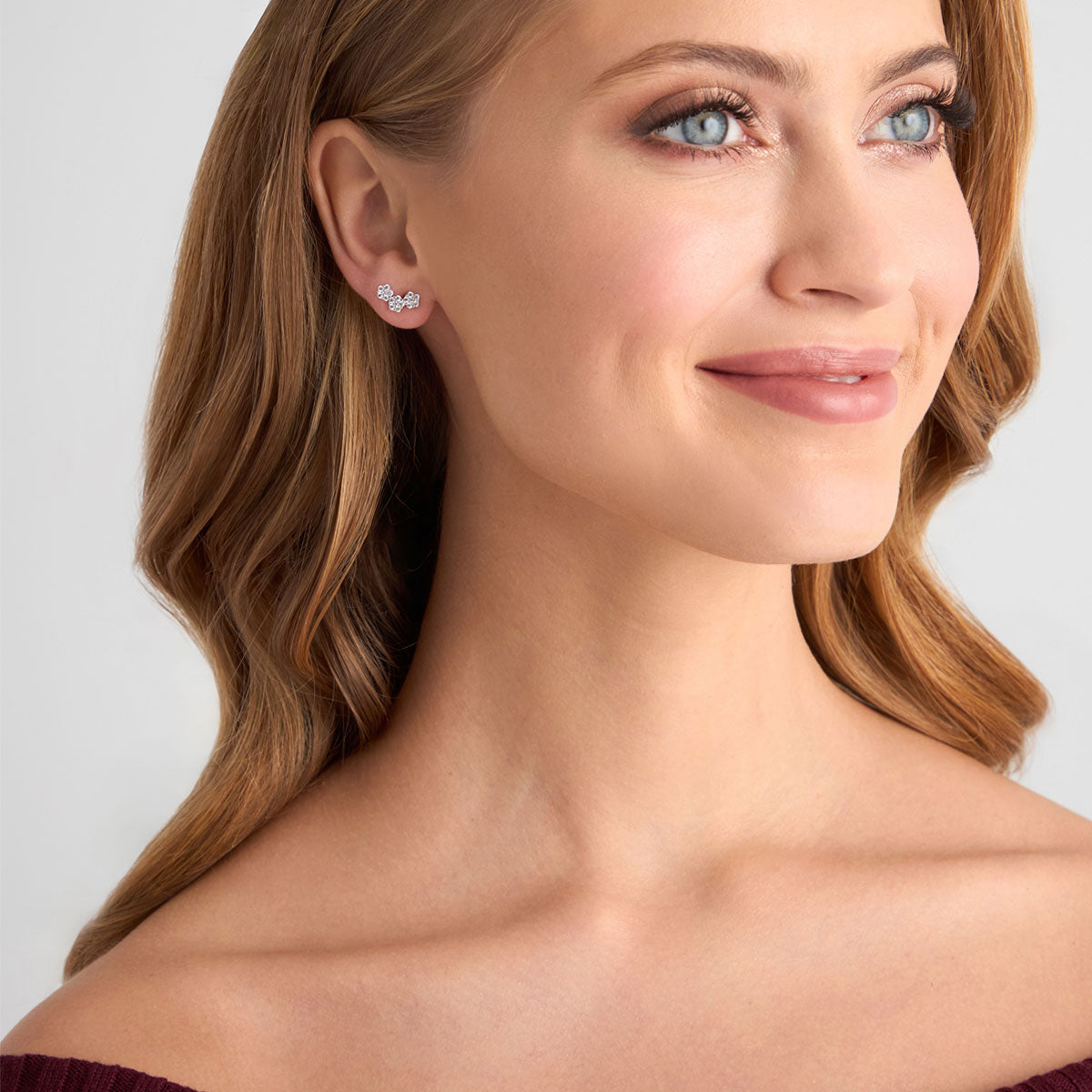 Kolczyki srebrne z cyrkoniami - Verona