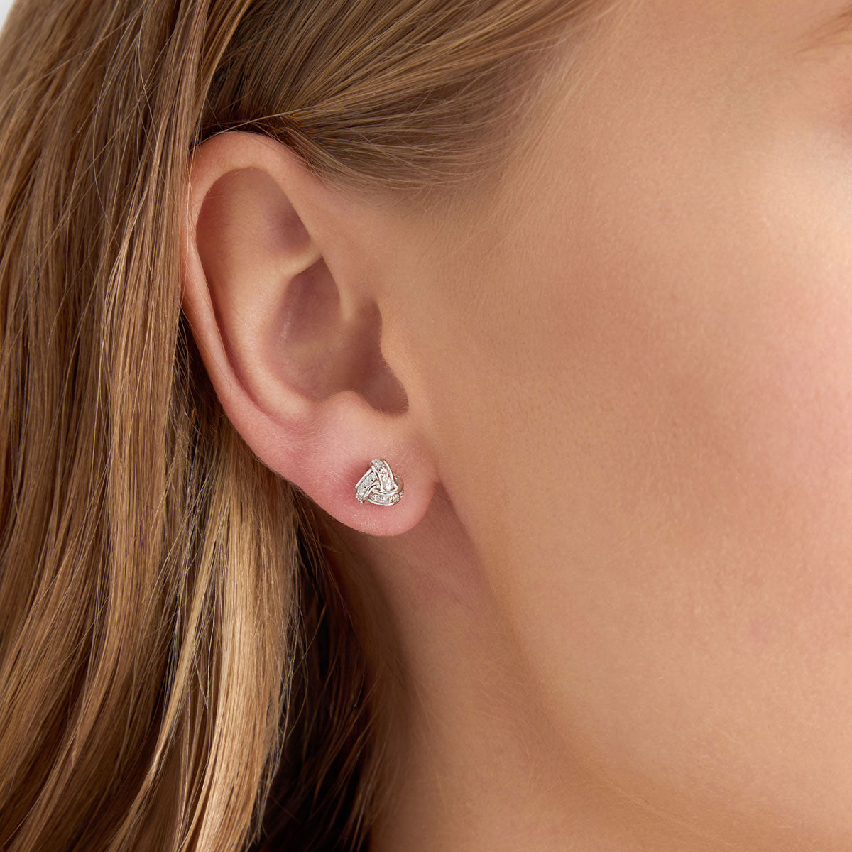 Kolczyki srebrne z cyrkoniami - Verona