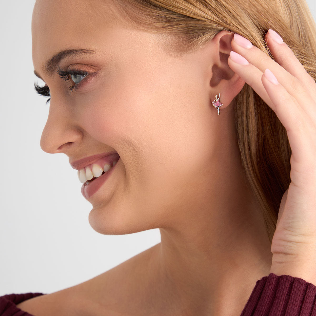 Kolczyki srebrne z cyrkoniami - Bambini - Verona