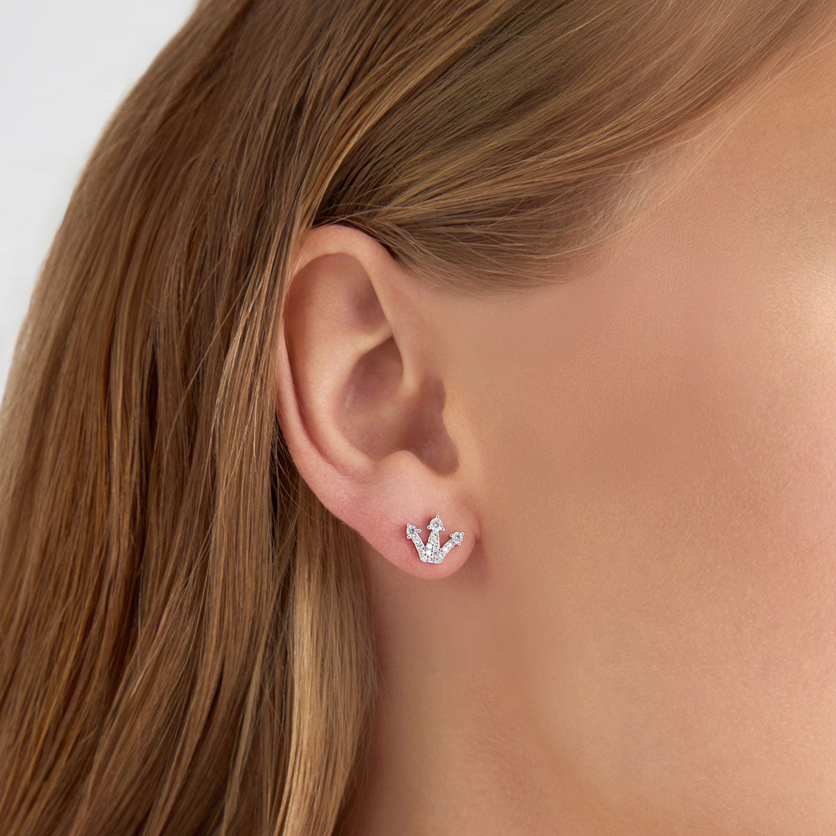 Kolczyki srebrne z cyrkoniami - Bambini - Verona