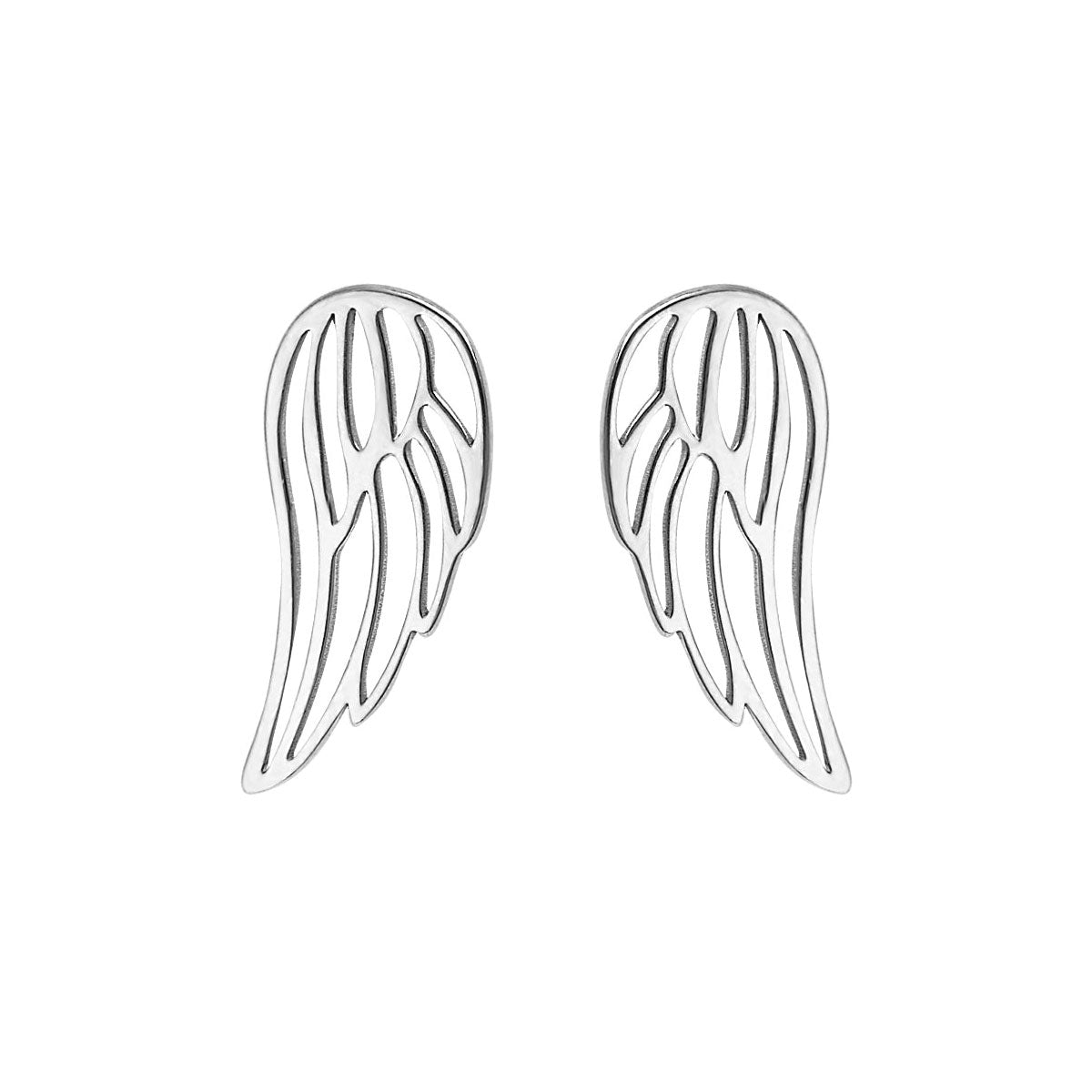 Kolczyki srebrne - skrzydła