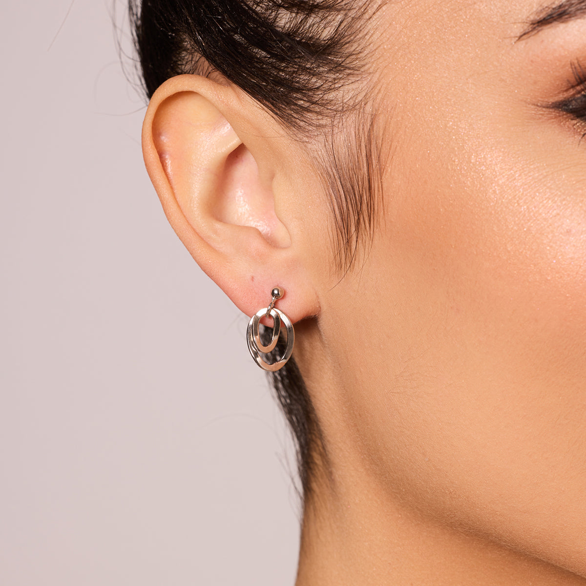 Kolczyki srebrne - koła - Senza