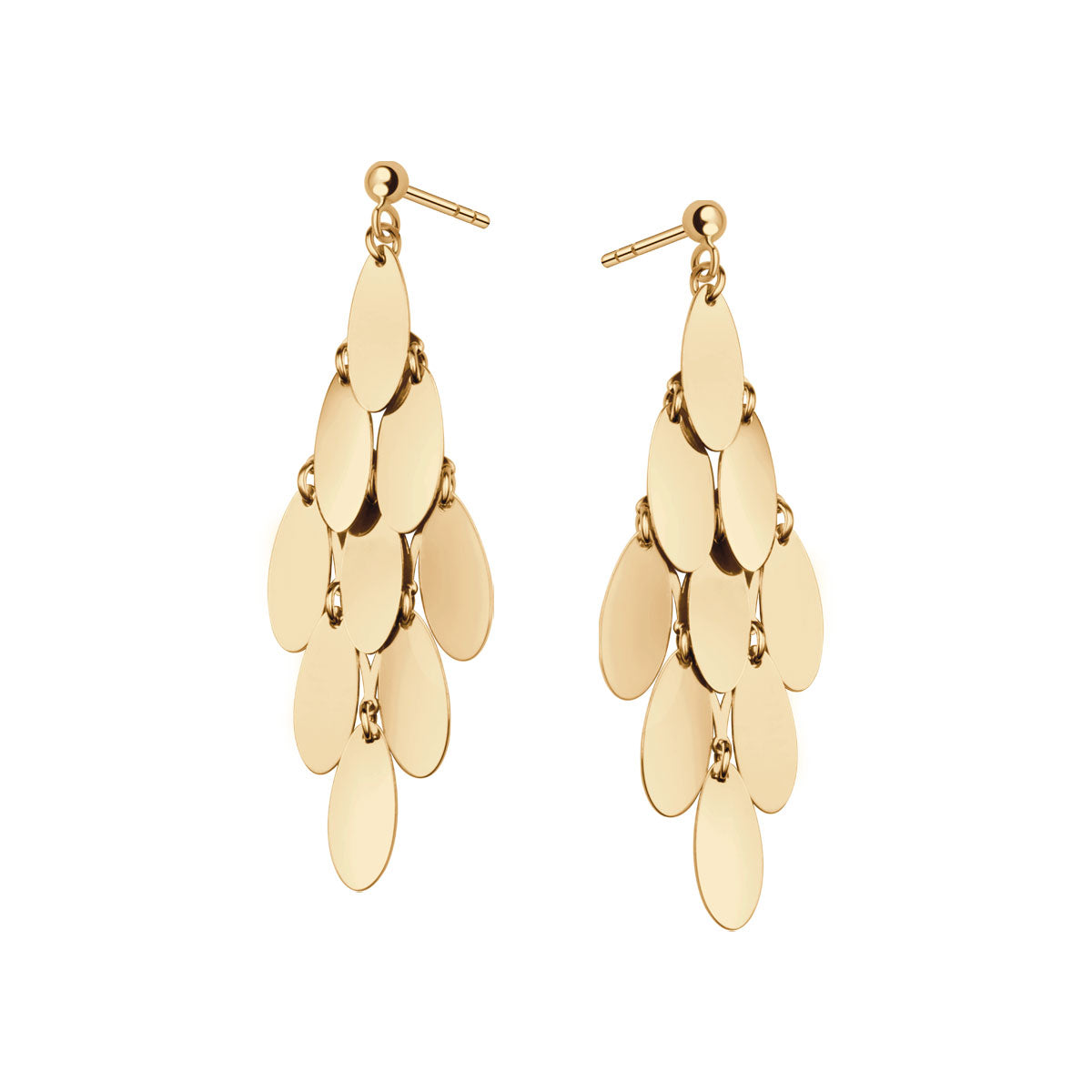 Kolczyki srebrne pozłacane