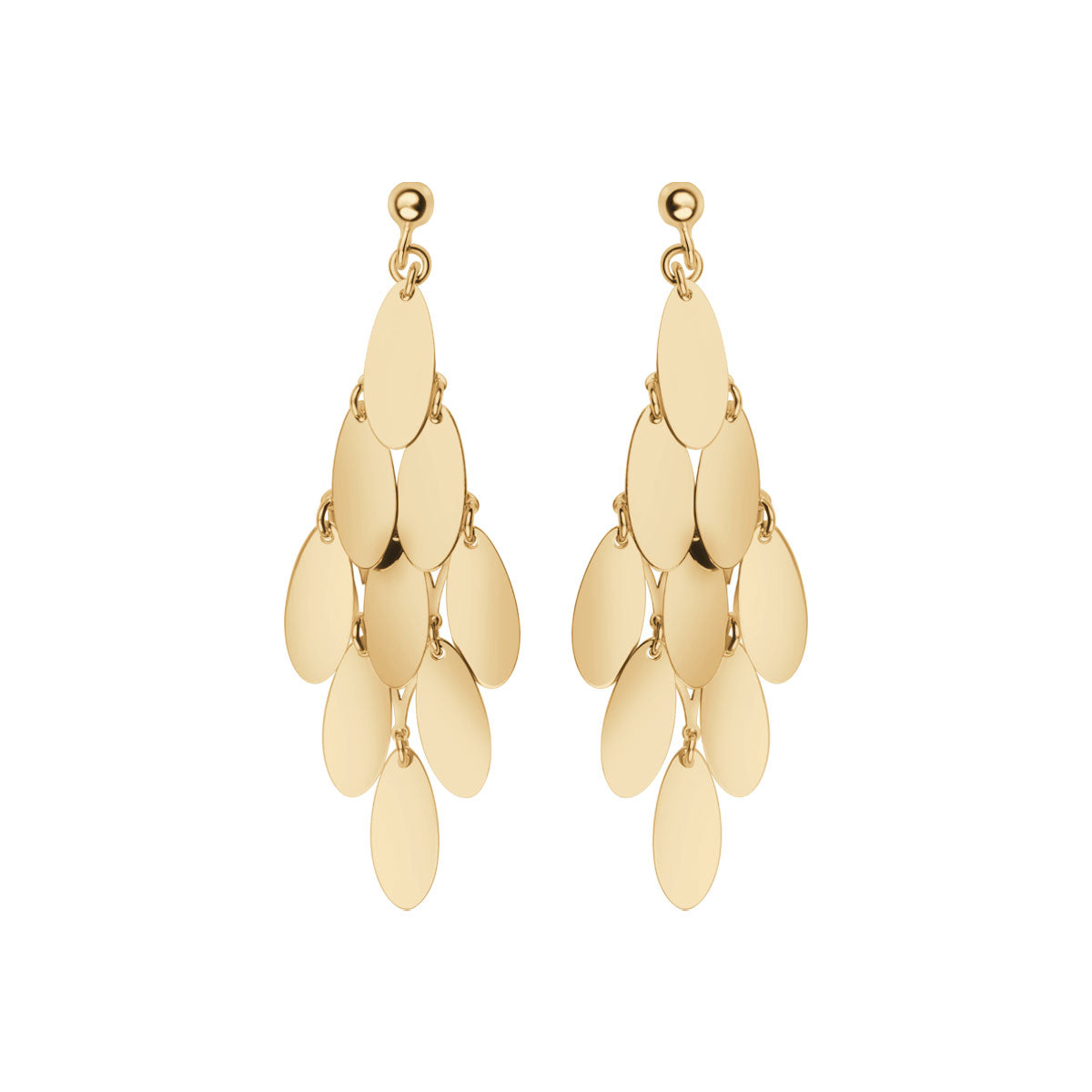 Kolczyki srebrne pozłacane