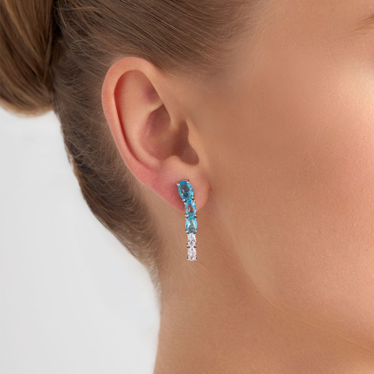 Kolczyki srebrne z cyrkoniami