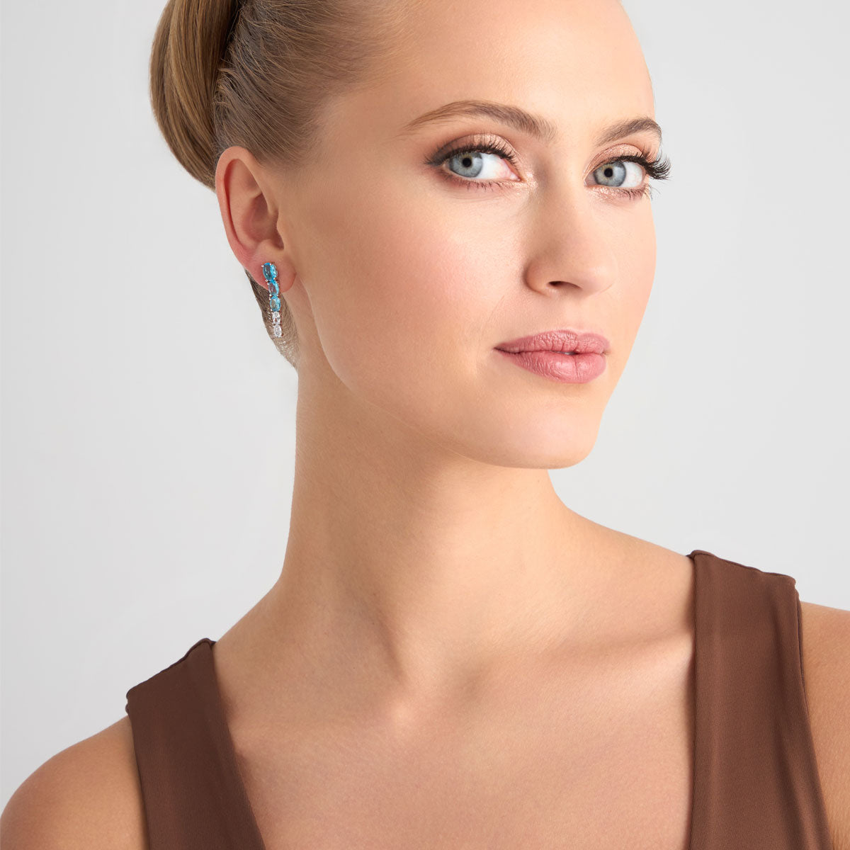 Kolczyki srebrne z cyrkoniami