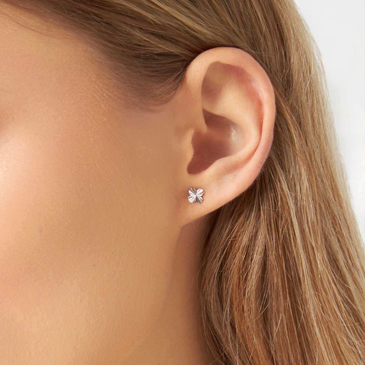 Kolczyki srebrne - kwiaty