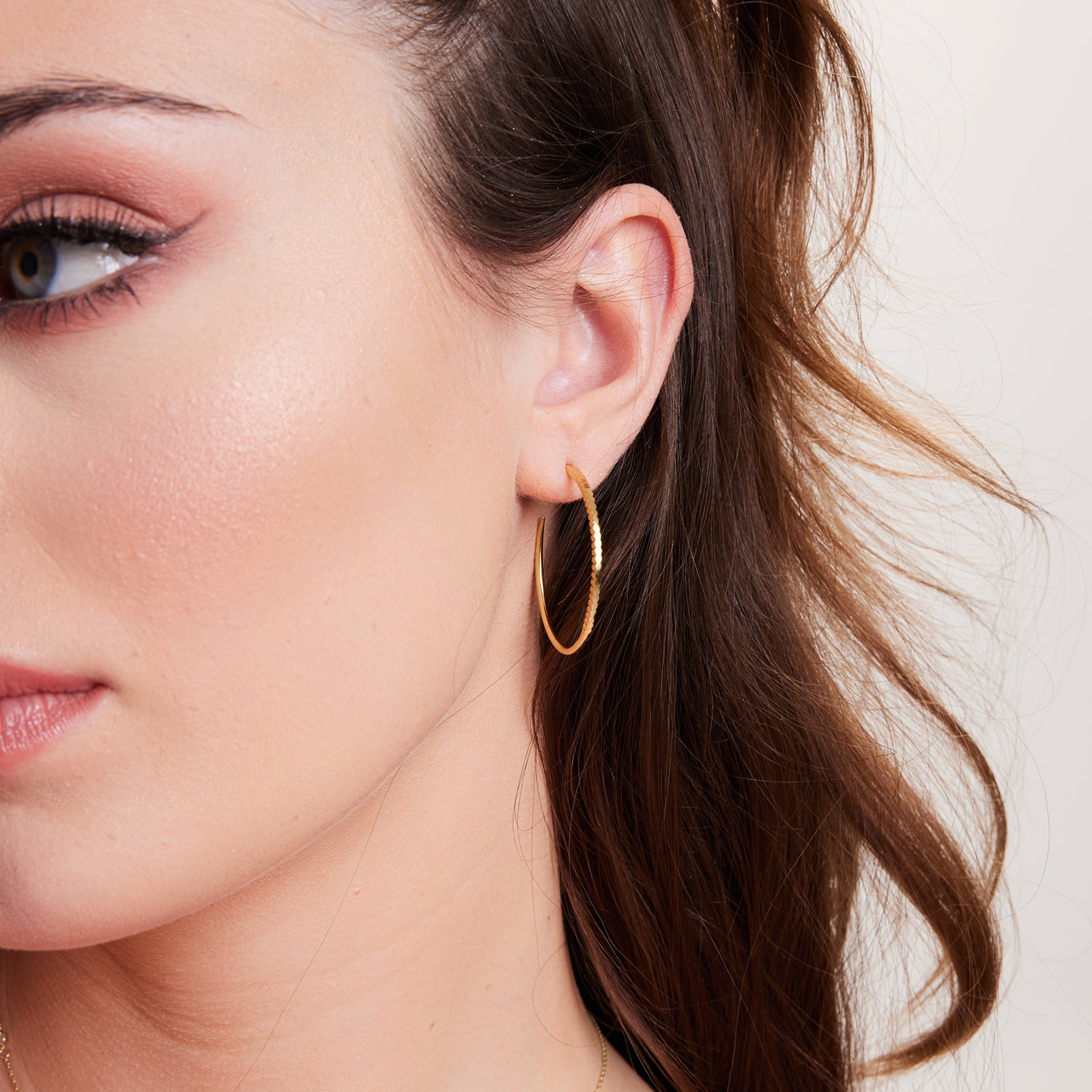 Kolczyki srebrne pozłacane