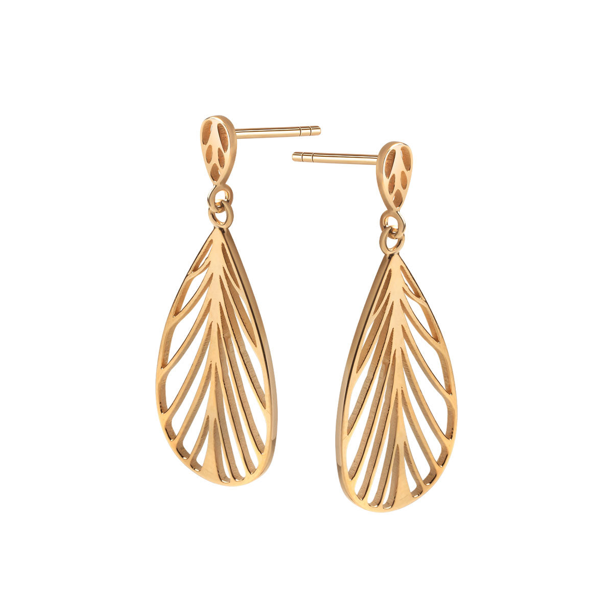 Kolczyki srebrne pozłacane wiszące