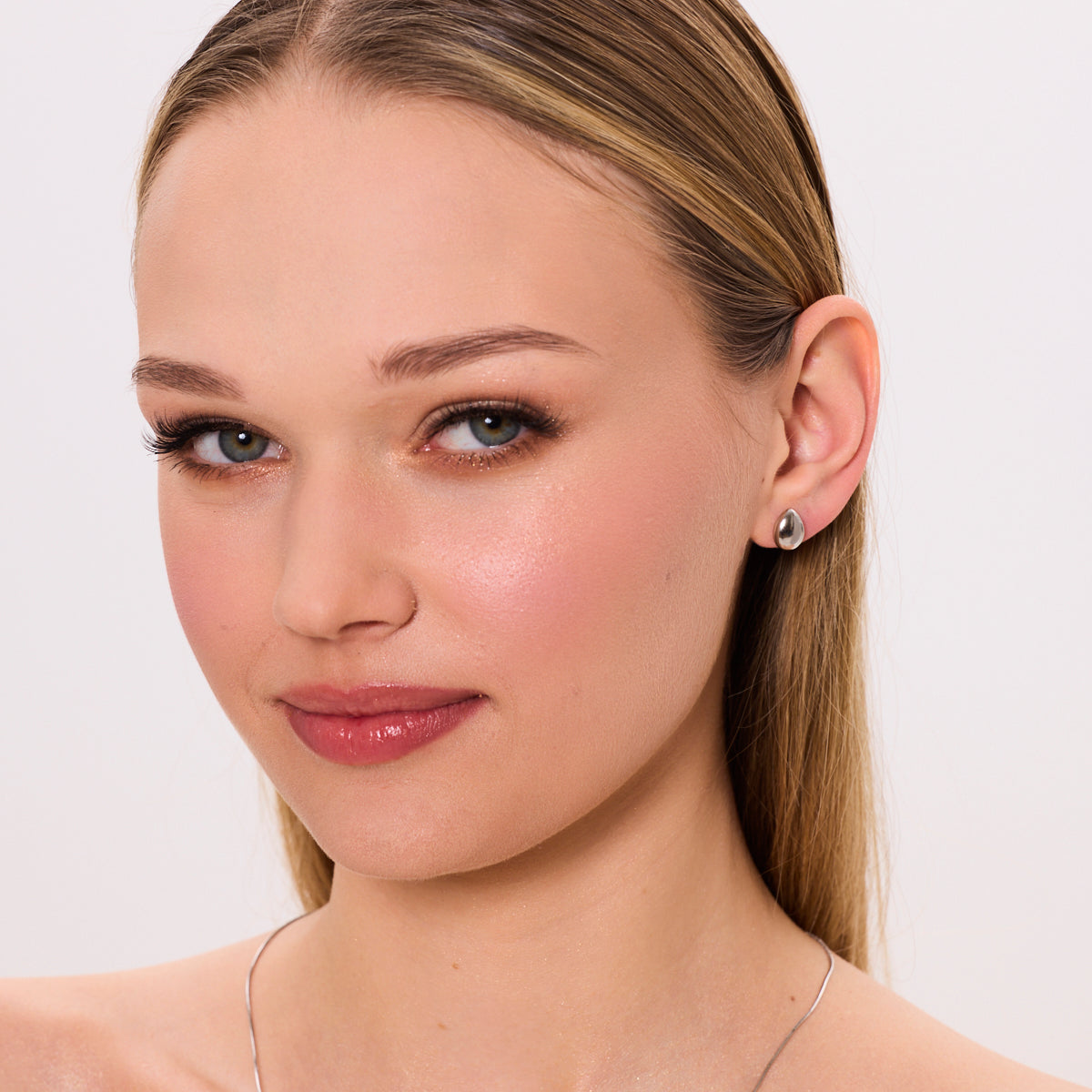 Kolczyki srebrne - krople