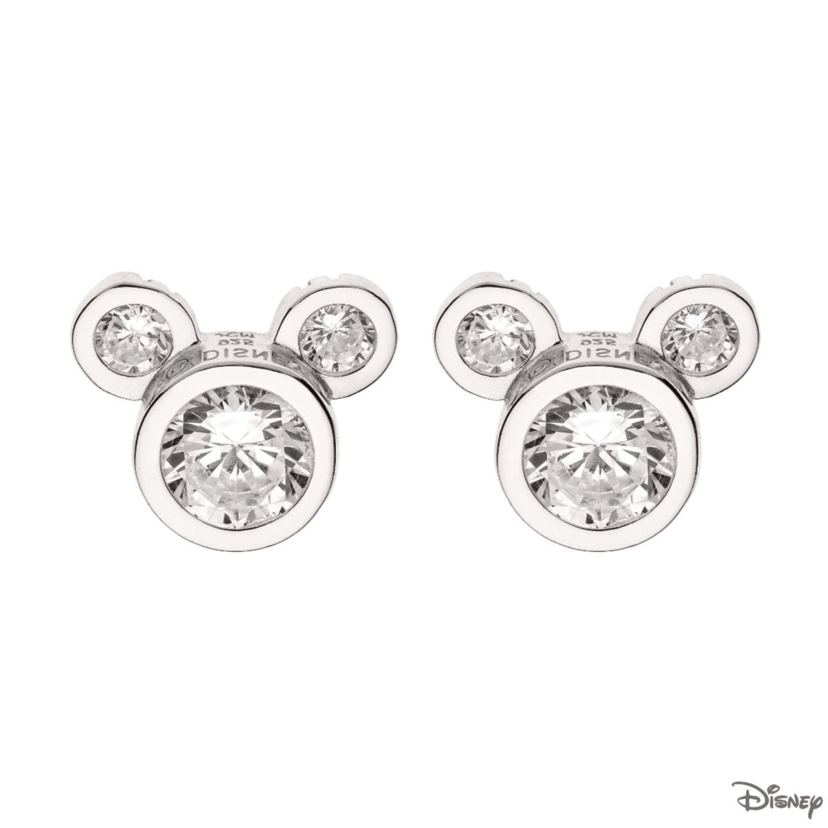 Kolczyki srebrne z cyrkoniami - Myszka Minnie - Disney