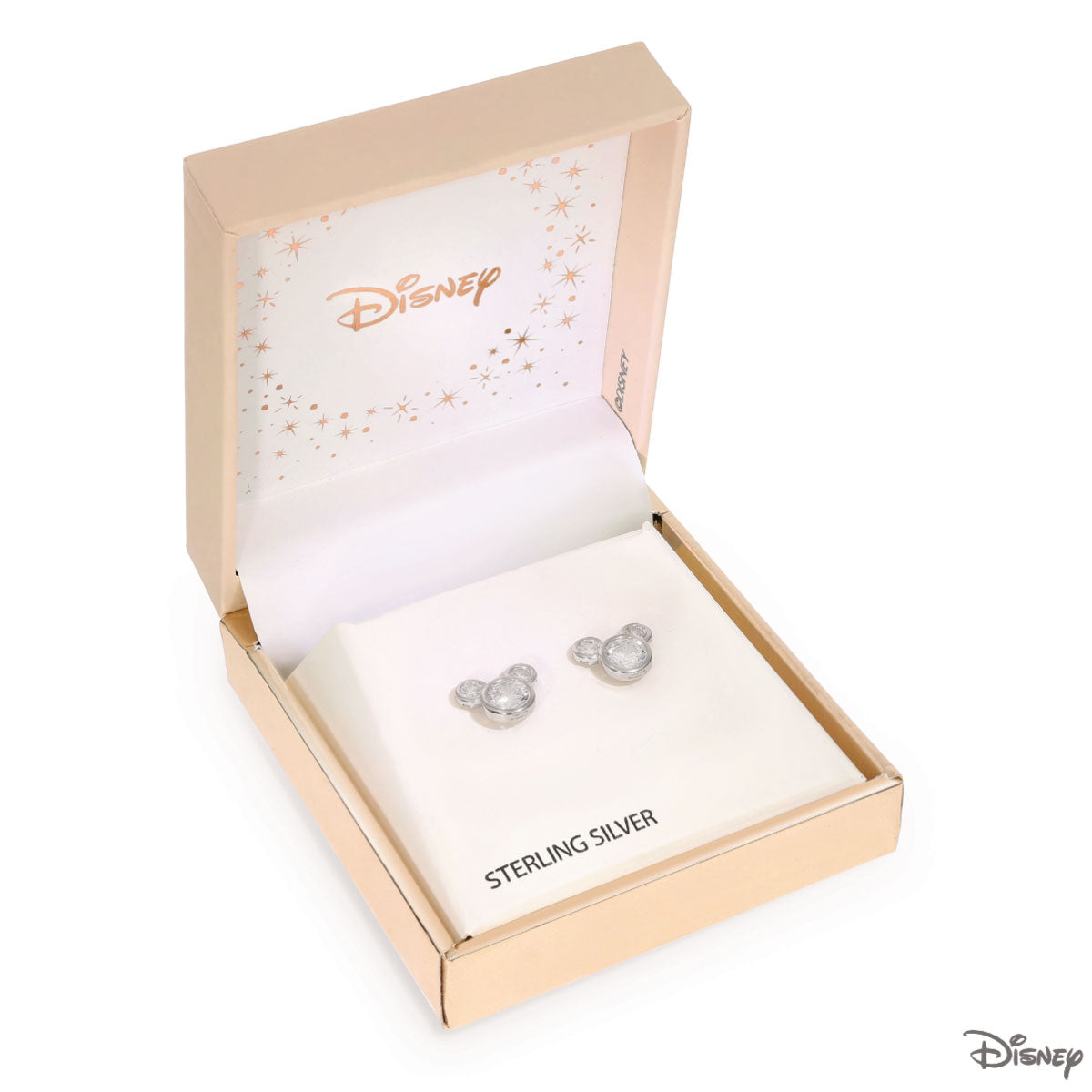 Kolczyki srebrne z cyrkoniami - Myszka Minnie - Disney