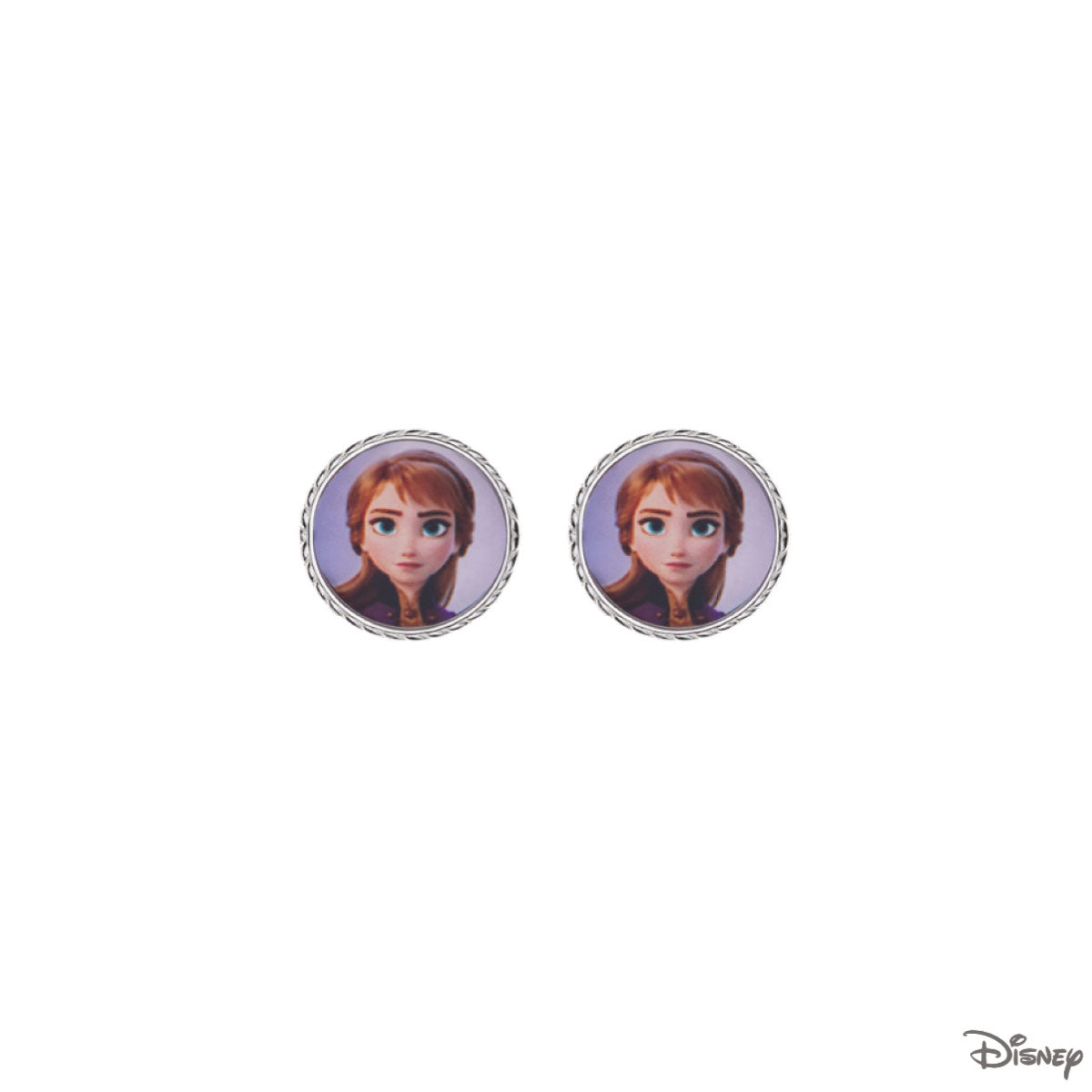 Kolczyki srebrne z emalią - Kraina Lodu - Disney