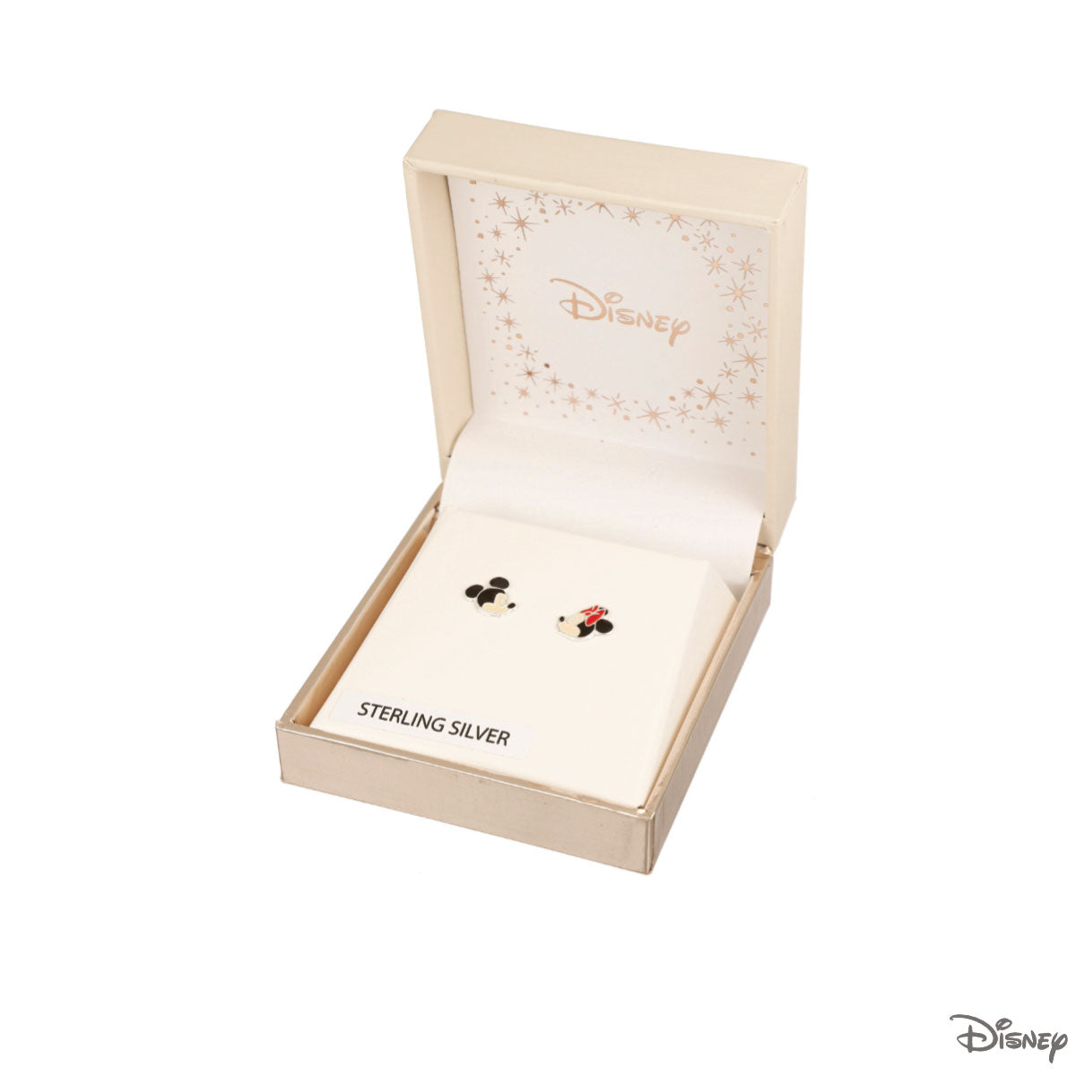 Kolczyki srebrna  kolorową emalią - Myszka Minnie - Disney