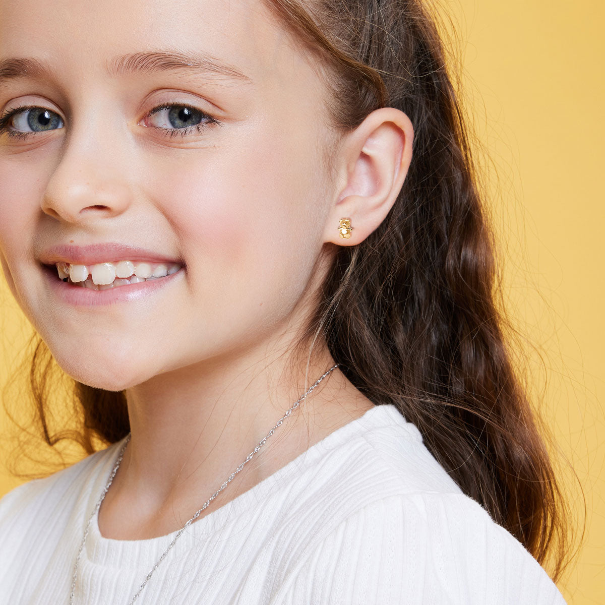 Kolczyki złote - misie - Bambini