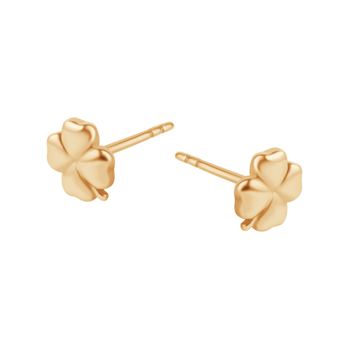 Kolczyki złote - koniczynki