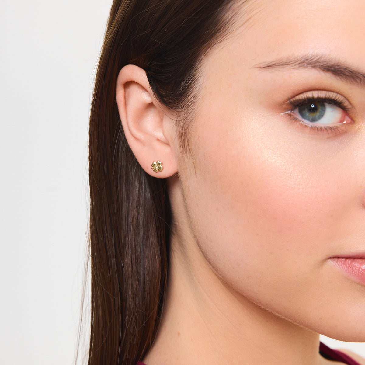 Kolczyki złote - koniczynki