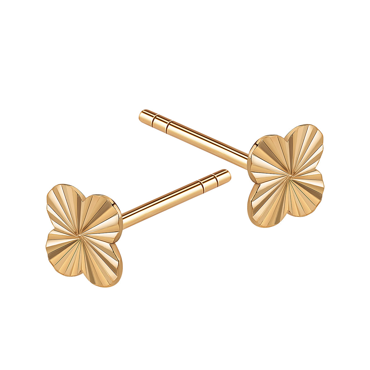 Kolczyki złote - koniczyny