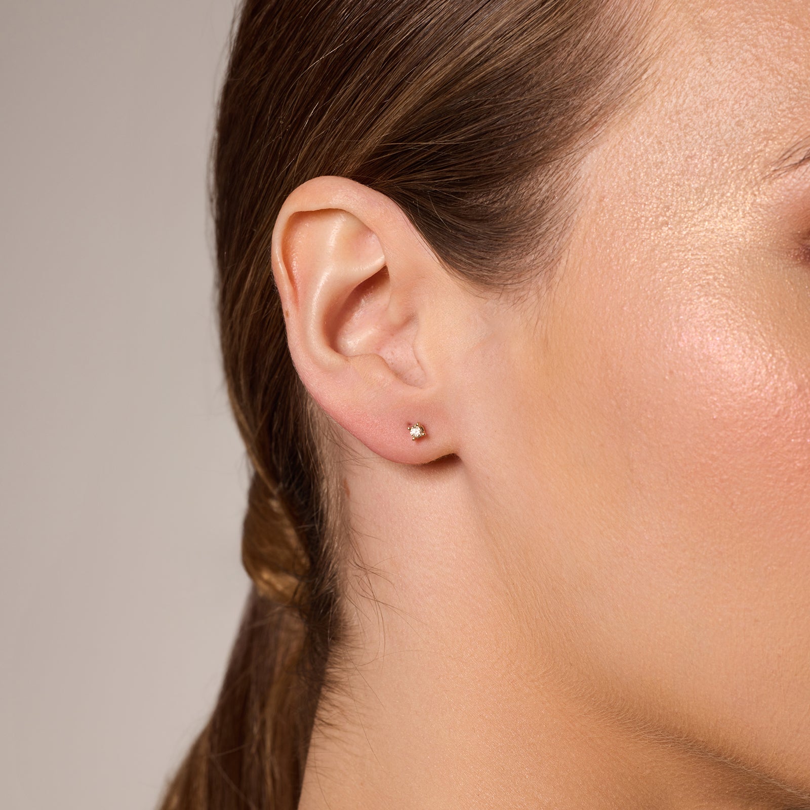 Koczyki złote z diamentami