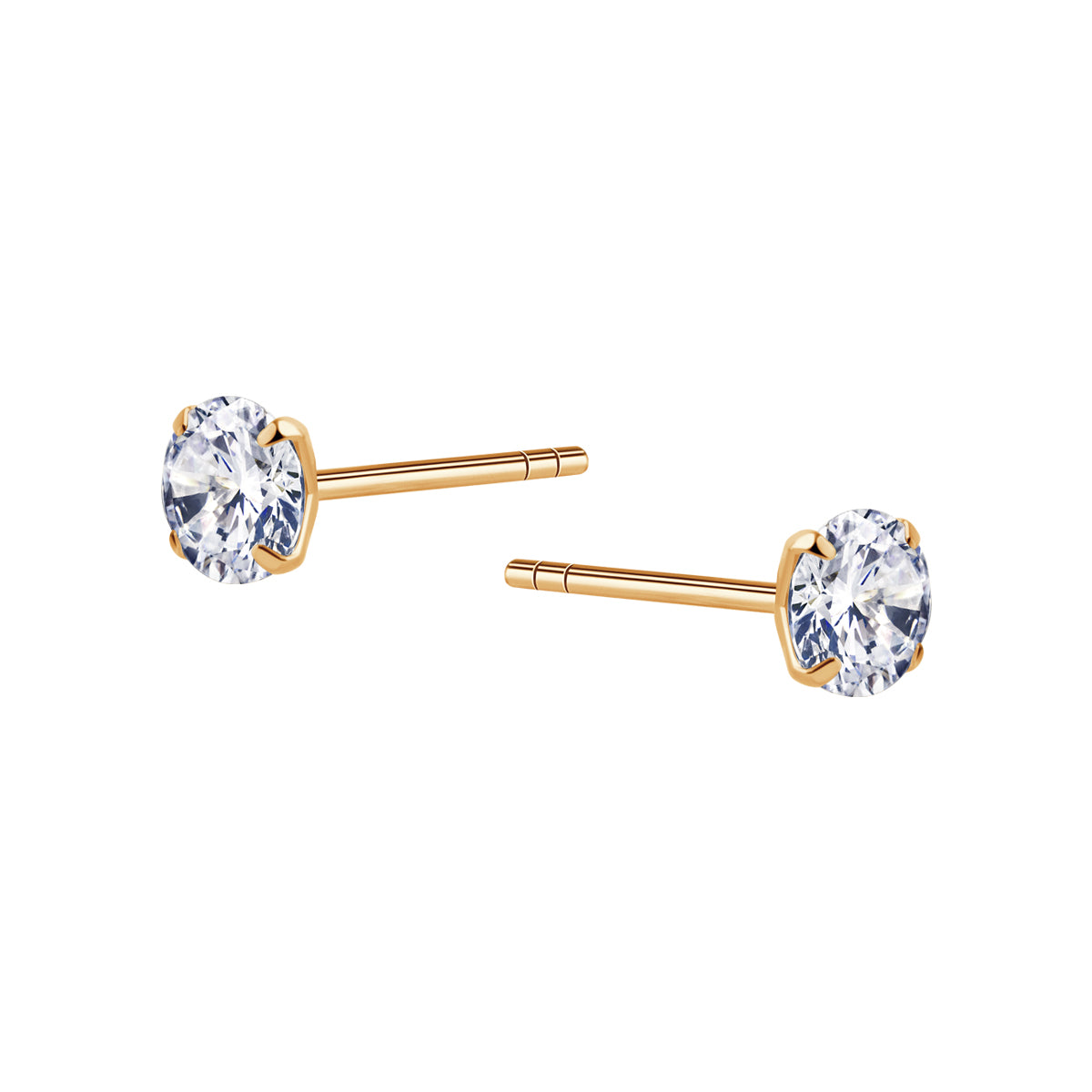 Kolczyki złote z cyrkoniami